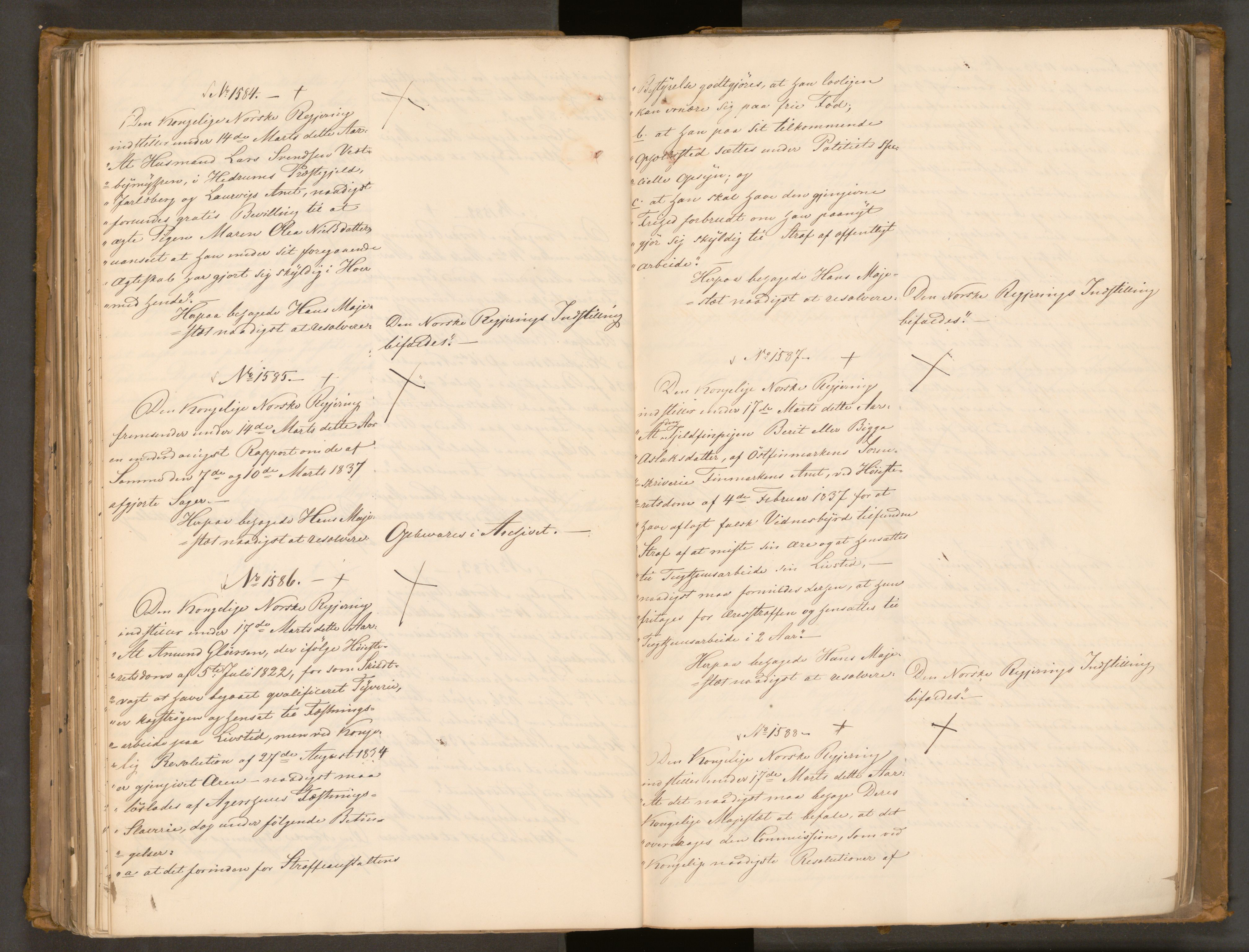 Statsrådssekretariatet, AV/RA-S-1001/A/Ab/L0044: Kgl. res. nr. 1193-1948, 1. halvår, 1837