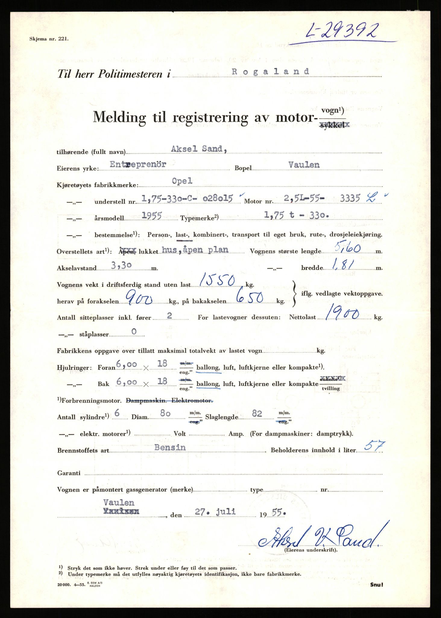 Stavanger trafikkstasjon, AV/SAST-A-101942/0/F/L0048: L-29100 - L-29899, 1930-1971, p. 793