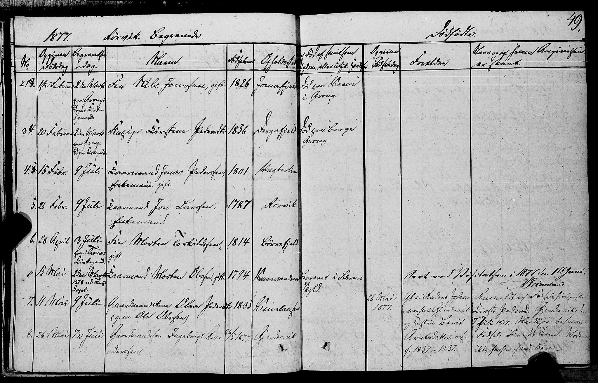 Ministerialprotokoller, klokkerbøker og fødselsregistre - Nord-Trøndelag, SAT/A-1458/762/L0538: Parish register (official) no. 762A02 /1, 1833-1879, p. 49