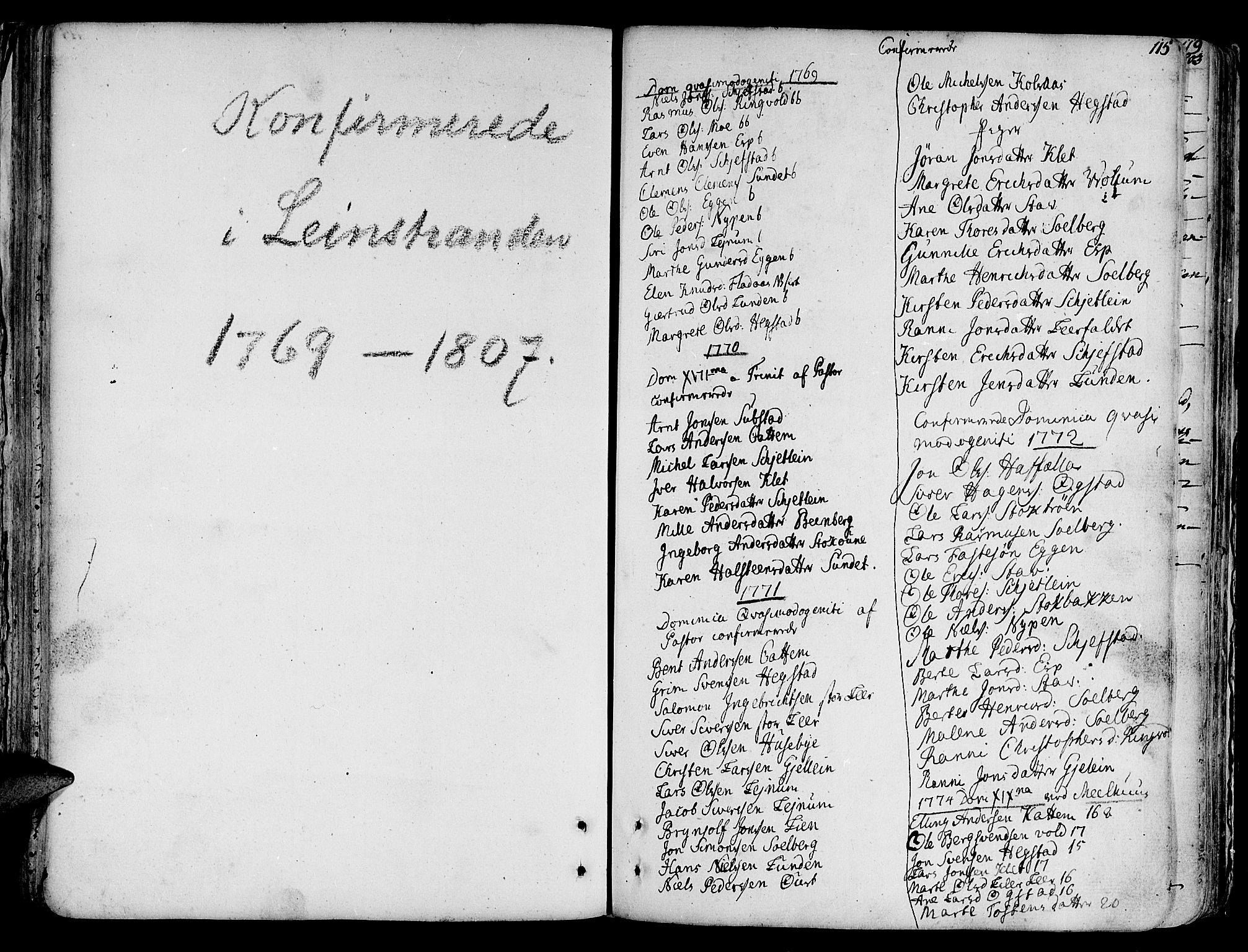 Ministerialprotokoller, klokkerbøker og fødselsregistre - Sør-Trøndelag, SAT/A-1456/691/L1063: Parish register (official) no. 691A02 /3, 1768-1815, p. 115