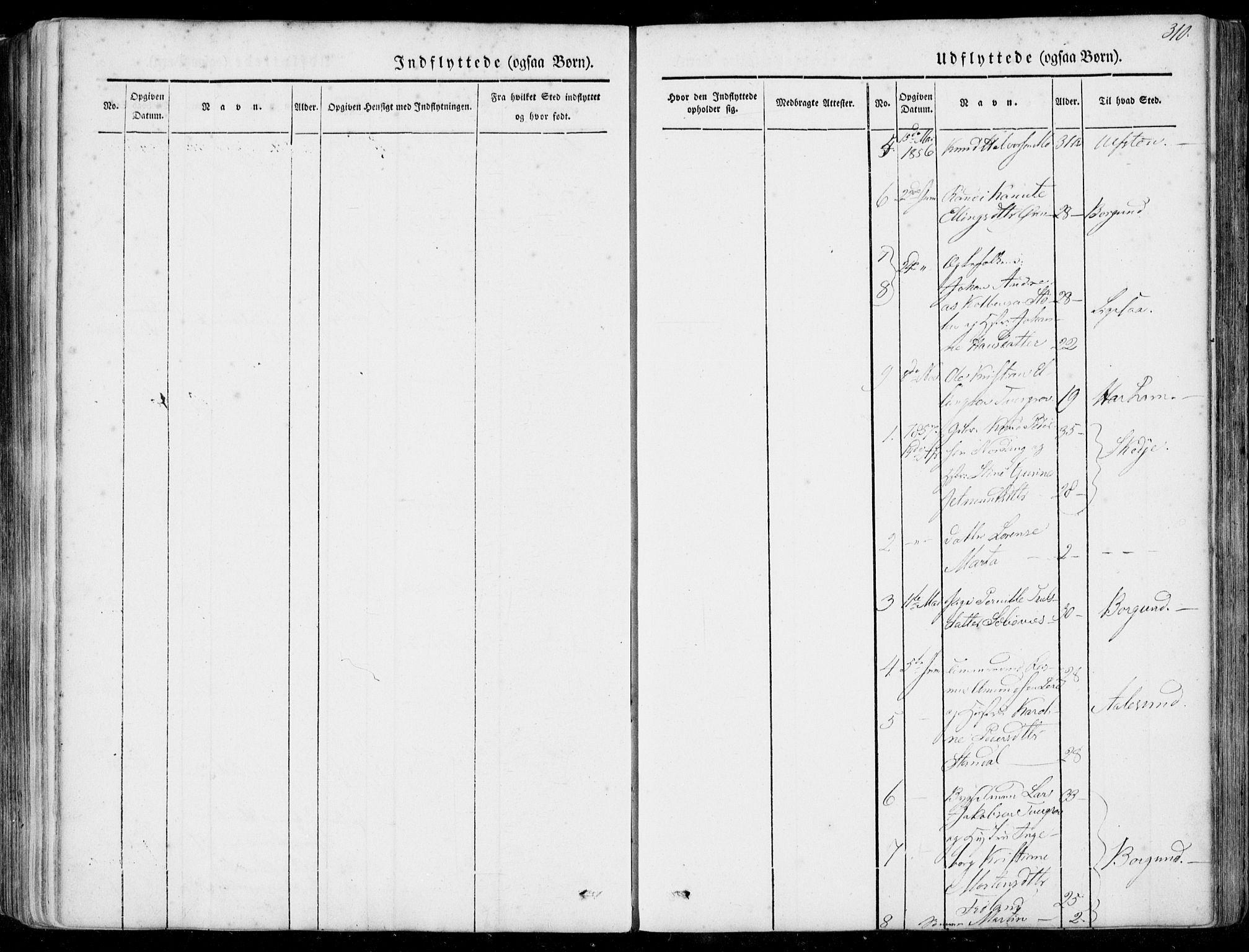 Ministerialprotokoller, klokkerbøker og fødselsregistre - Møre og Romsdal, SAT/A-1454/515/L0209: Parish register (official) no. 515A05, 1847-1868, p. 310
