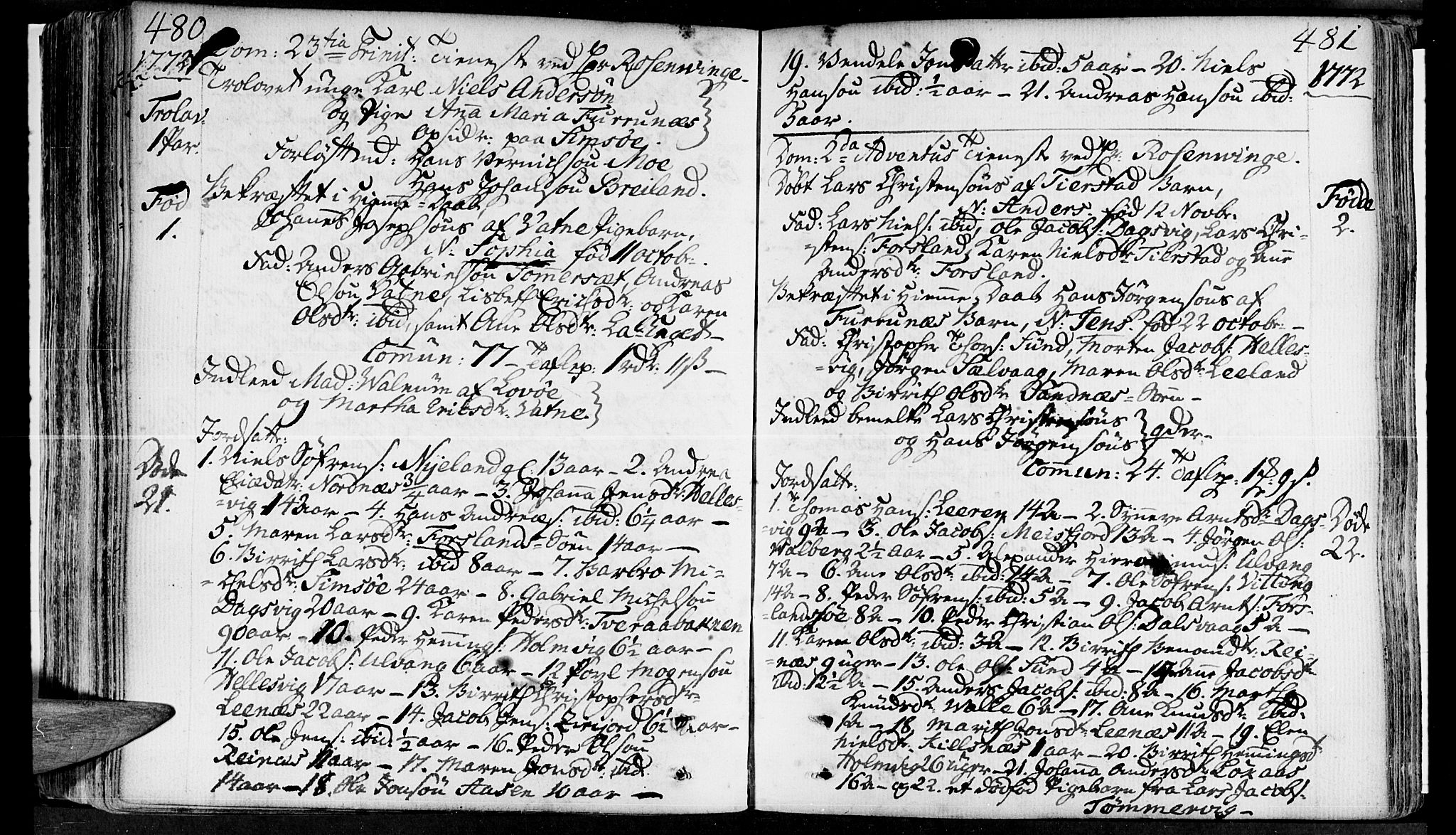 Ministerialprotokoller, klokkerbøker og fødselsregistre - Nordland, SAT/A-1459/830/L0437: Parish register (official) no. 830A05 /2, 1768-1776, p. 480-481