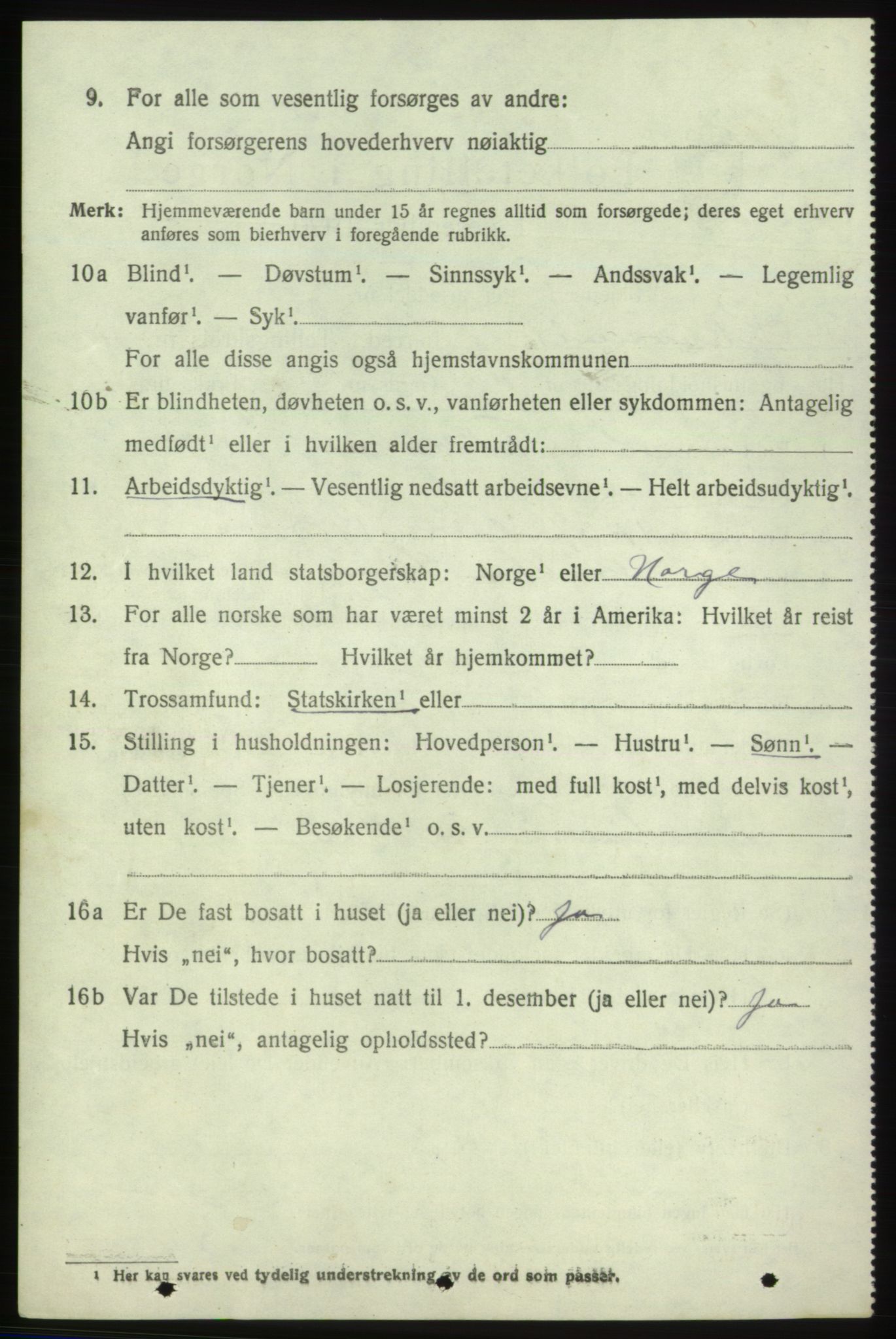 SAB, 1920 census for Skånevik, 1920, p. 5176