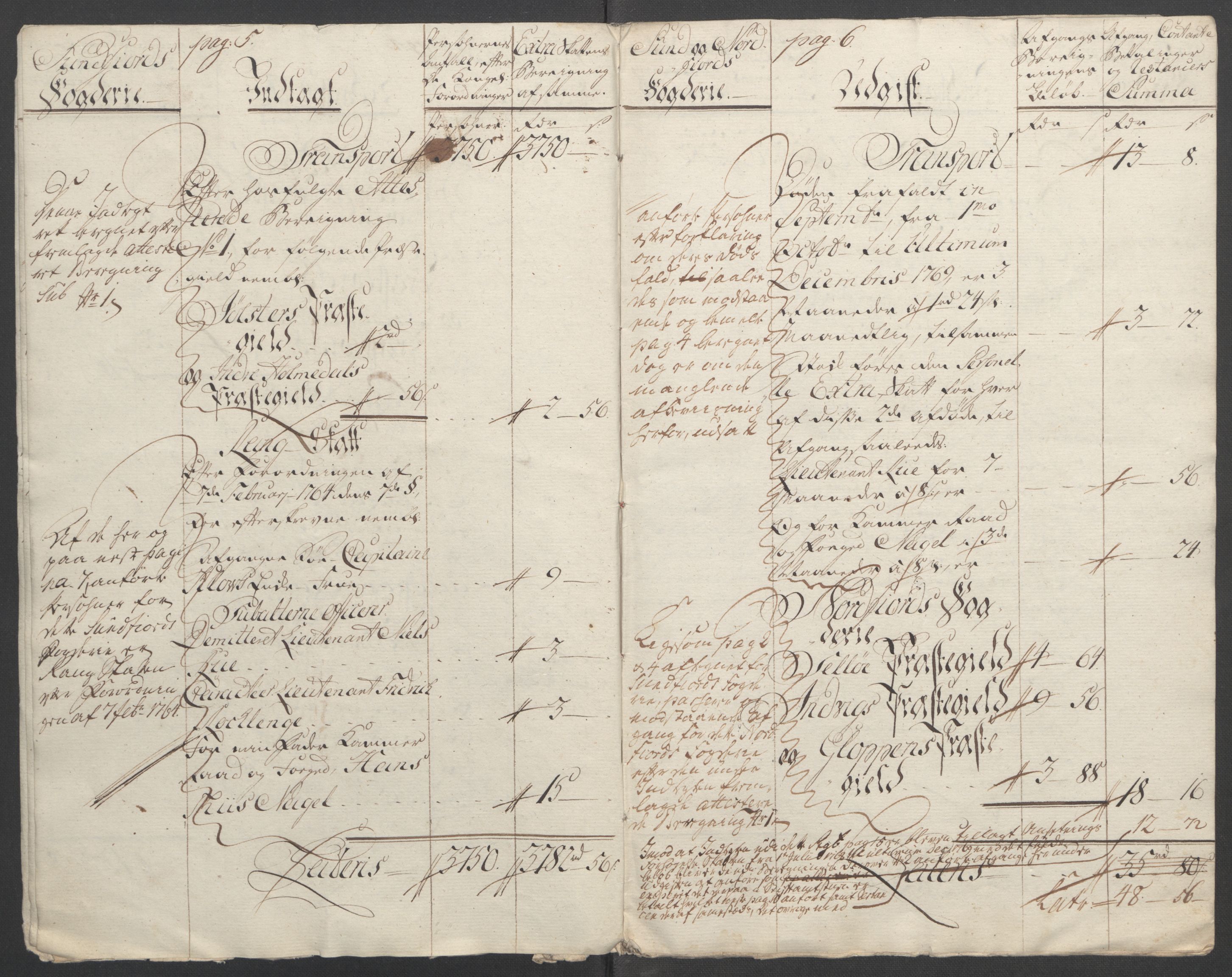 Rentekammeret inntil 1814, Reviderte regnskaper, Fogderegnskap, AV/RA-EA-4092/R53/L3550: Ekstraskatten Sunn- og Nordfjord, 1762-1771, p. 241