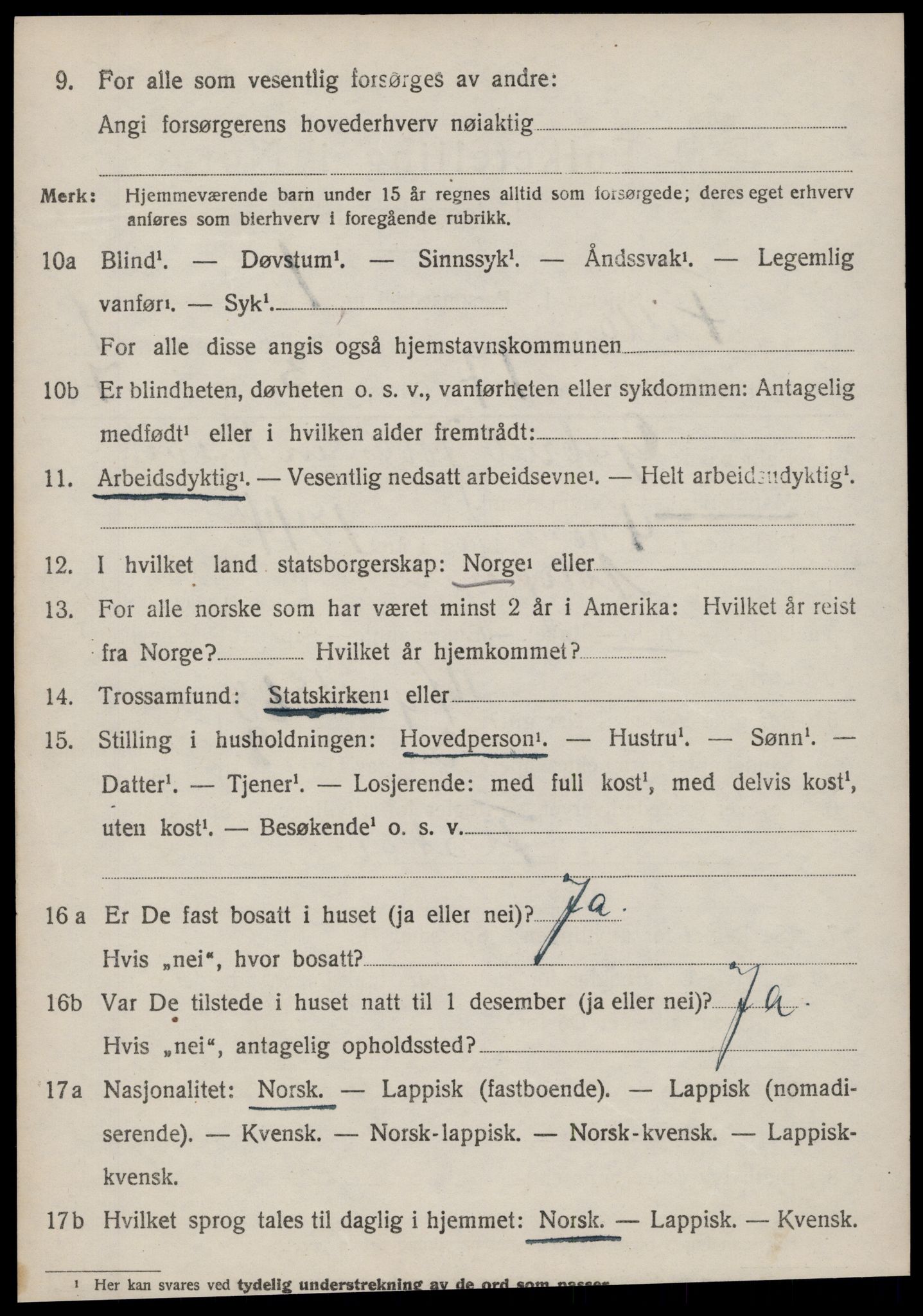 SAT, 1920 census for Fillan, 1920, p. 765