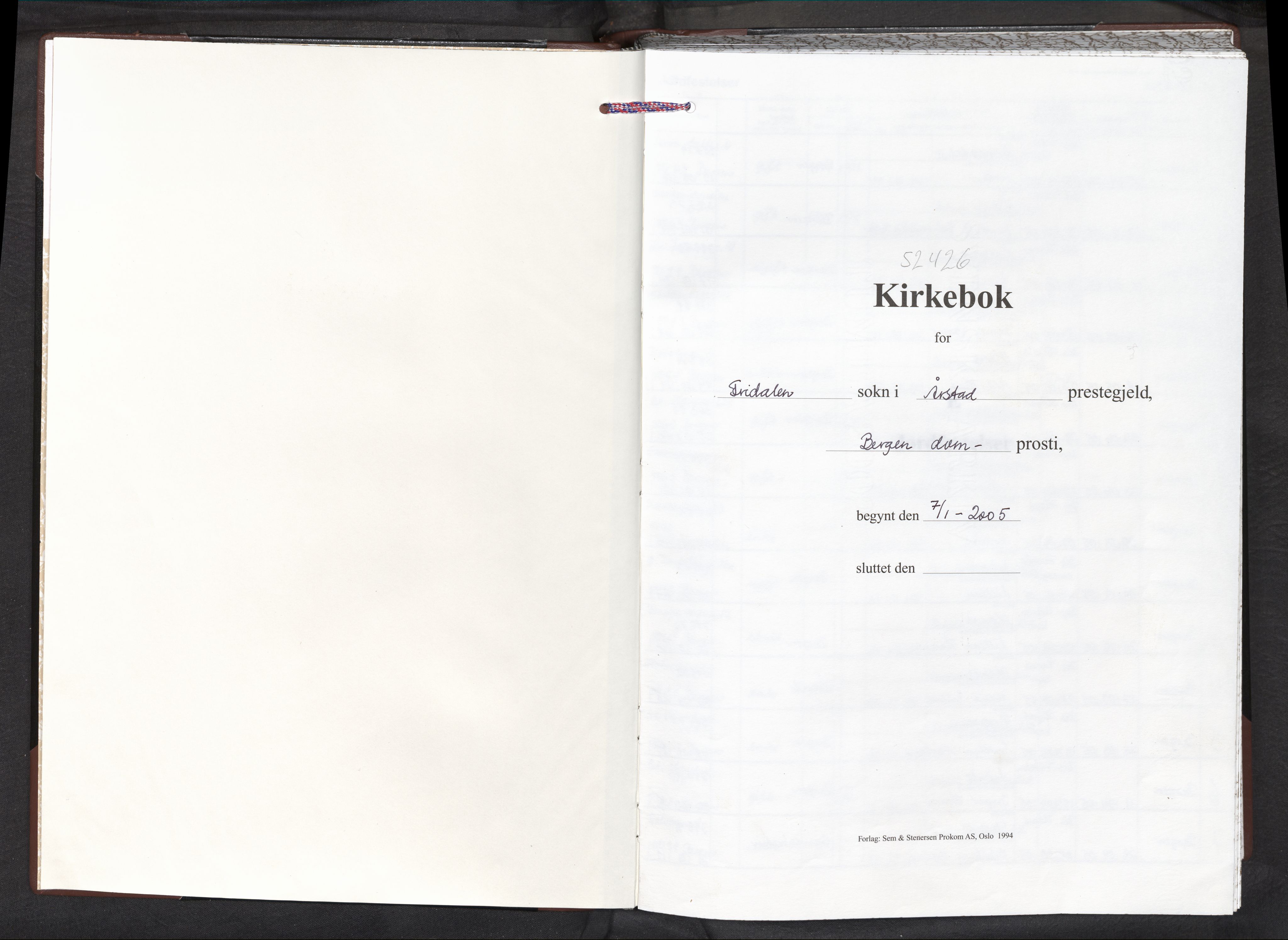 Fridalen sokneprestembete, AV/SAB-A-99933: Parish register (official) no. D 2, 2005-2011