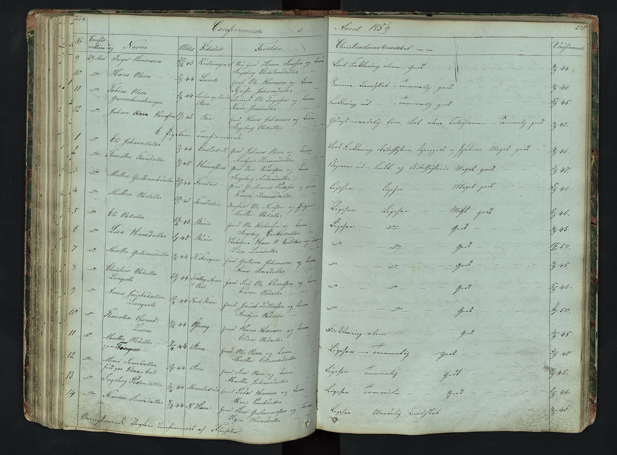 Gausdal prestekontor, SAH/PREST-090/H/Ha/Hab/L0006: Parish register (copy) no. 6, 1846-1893, p. 234-235