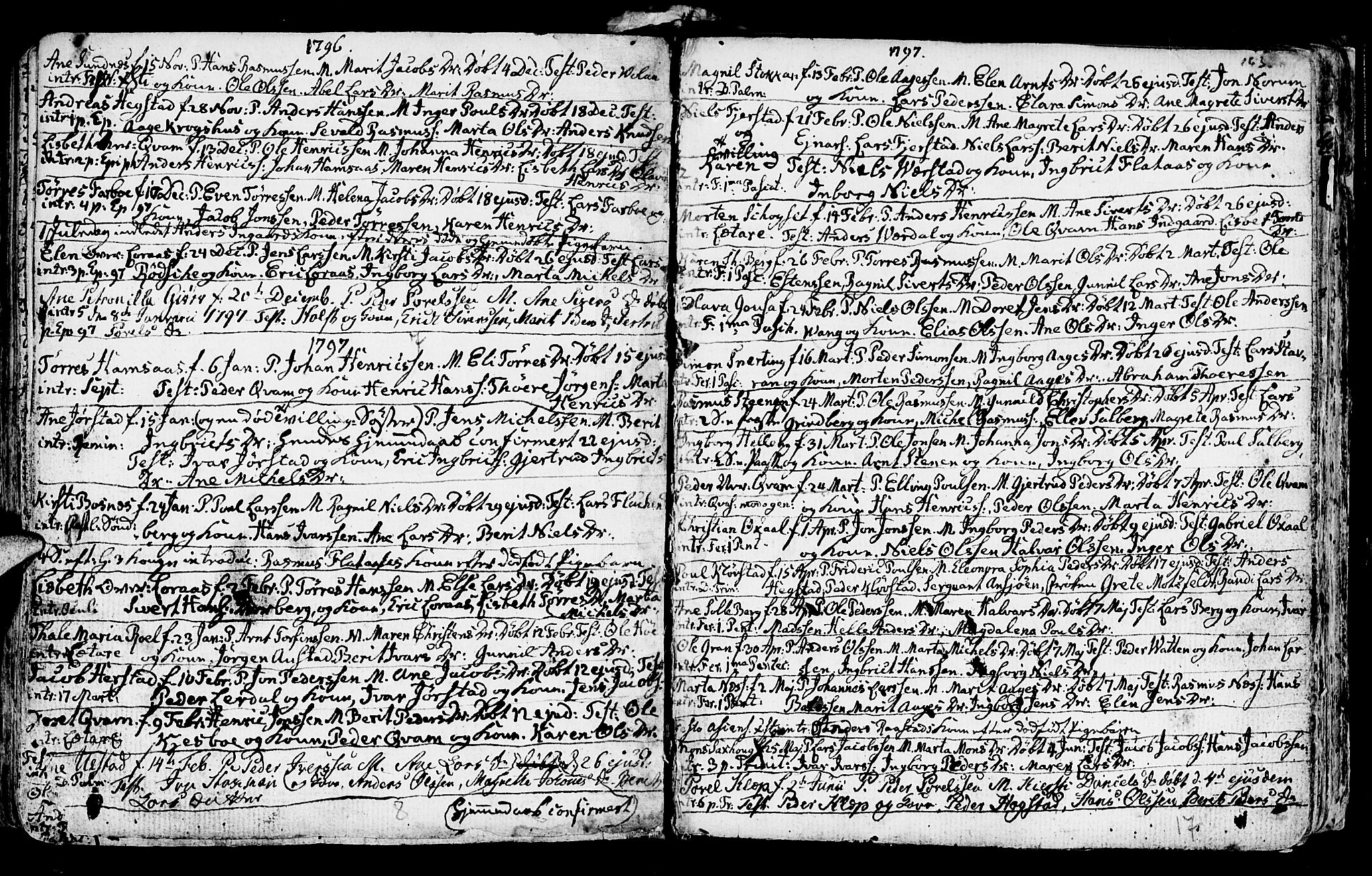 Ministerialprotokoller, klokkerbøker og fødselsregistre - Nord-Trøndelag, SAT/A-1458/730/L0273: Parish register (official) no. 730A02, 1762-1802, p. 163