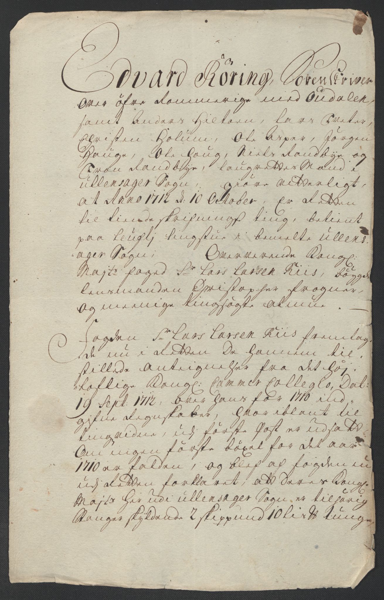 Rentekammeret inntil 1814, Reviderte regnskaper, Fogderegnskap, AV/RA-EA-4092/R12/L0720: Fogderegnskap Øvre Romerike, 1710-1711, p. 248