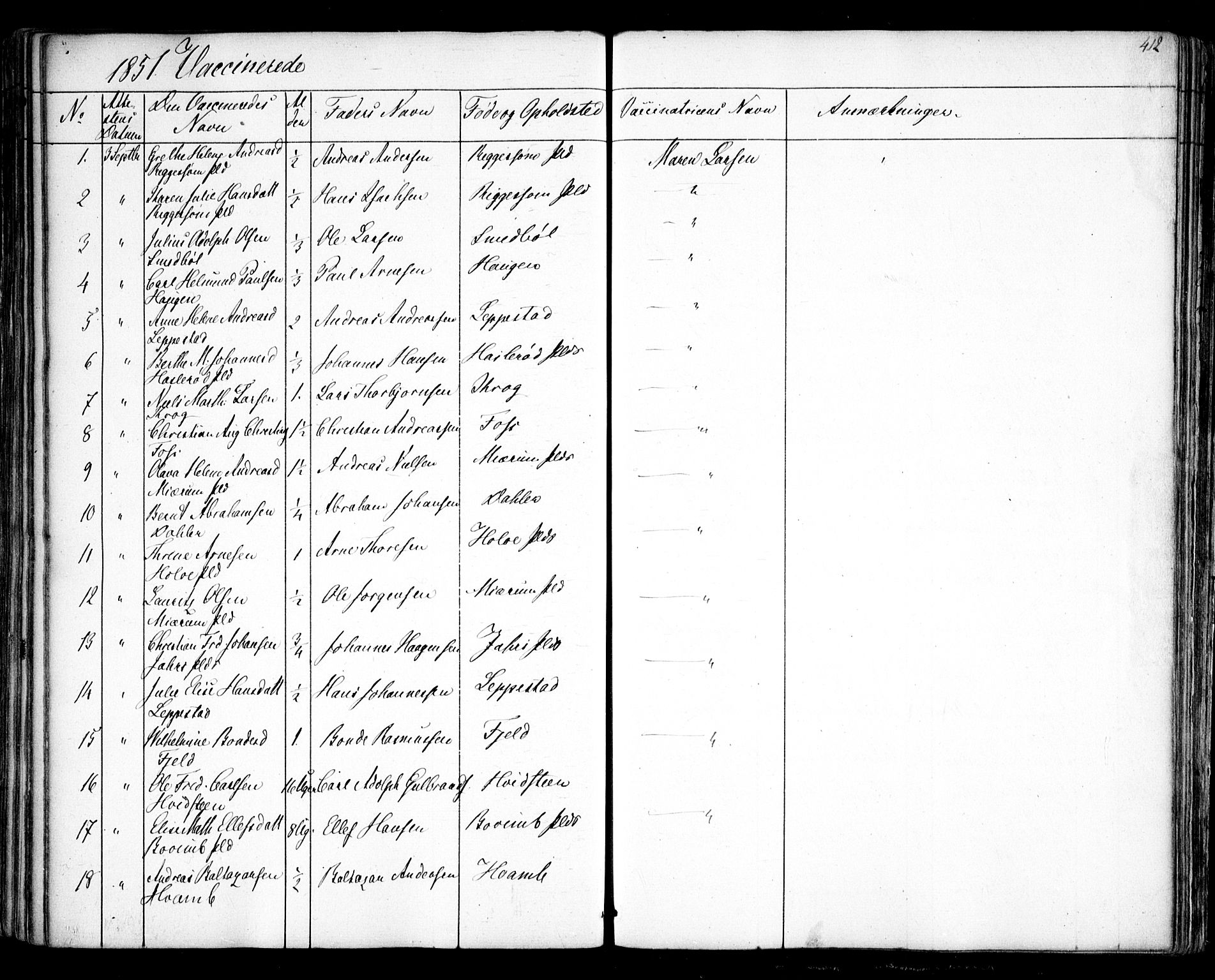 Hobøl prestekontor Kirkebøker, AV/SAO-A-2002/F/Fa/L0003: Parish register (official) no. I 3, 1842-1864, p. 412