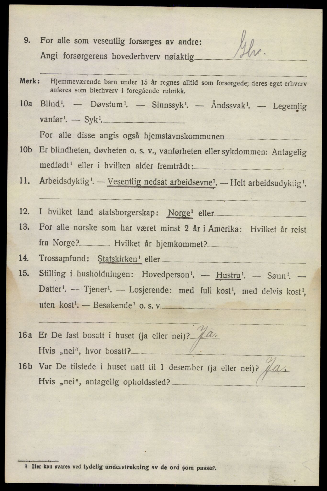 SAKO, 1920 census for Brunlanes, 1920, p. 3360