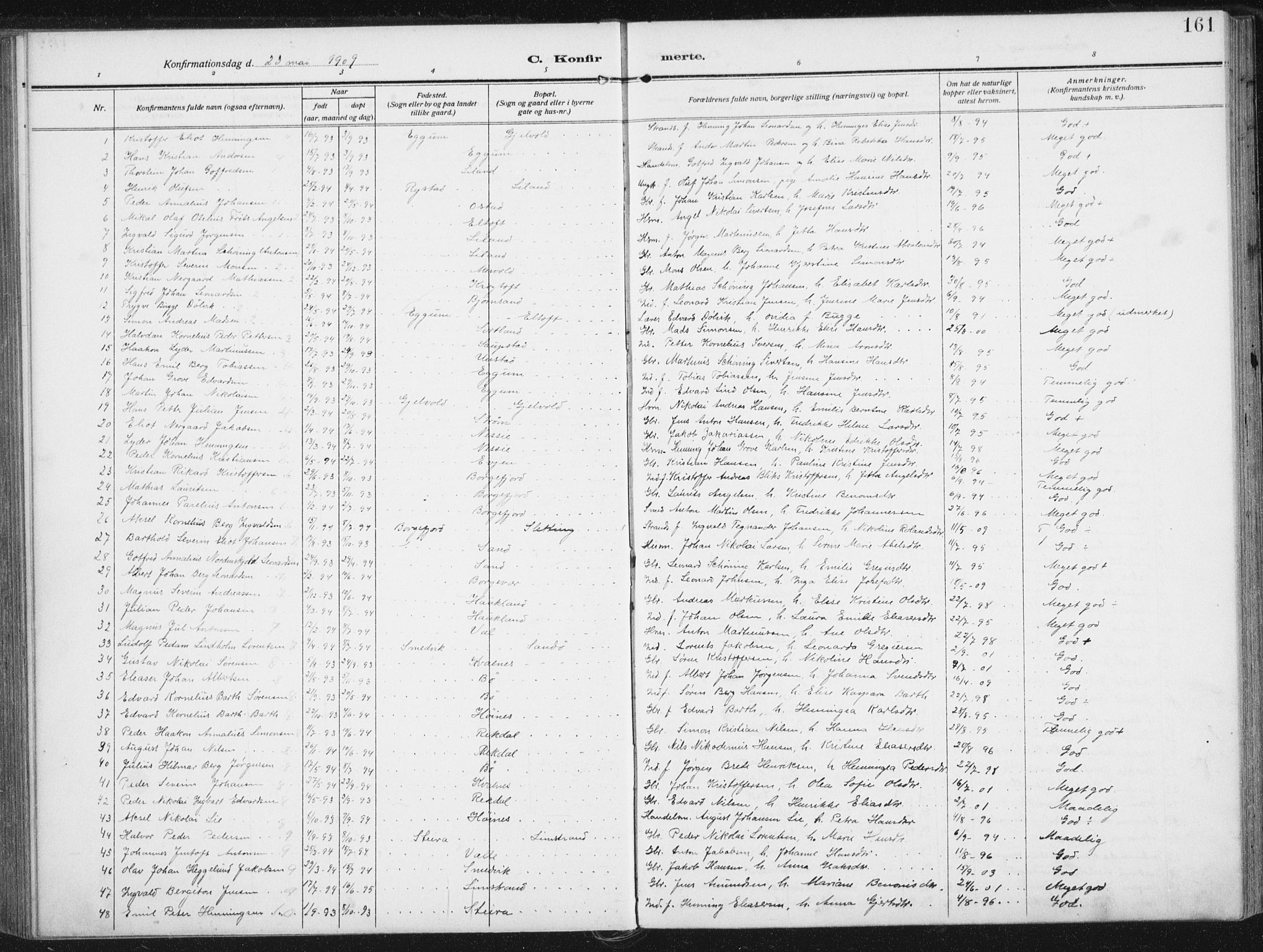 Ministerialprotokoller, klokkerbøker og fødselsregistre - Nordland, SAT/A-1459/880/L1135: Parish register (official) no. 880A09, 1908-1919, p. 161