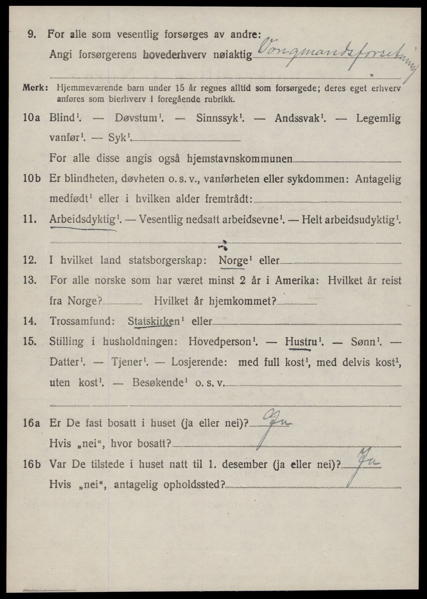 SAT, 1920 census for Bolsøy, 1920, p. 1868