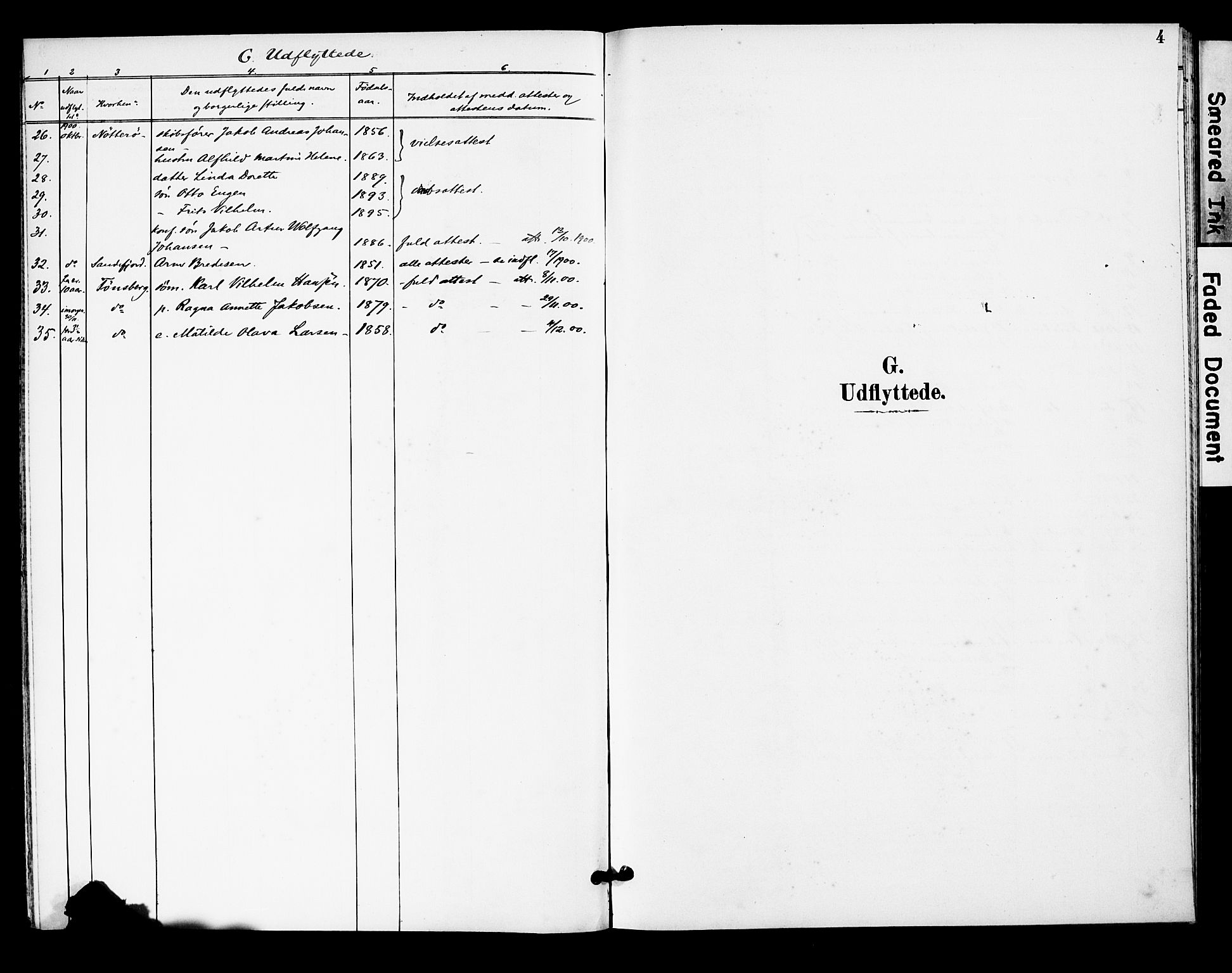 Tjøme kirkebøker, SAKO/A-328/F/Fa/L0004: Parish register (official) no. 4, 1891-1900, p. 4