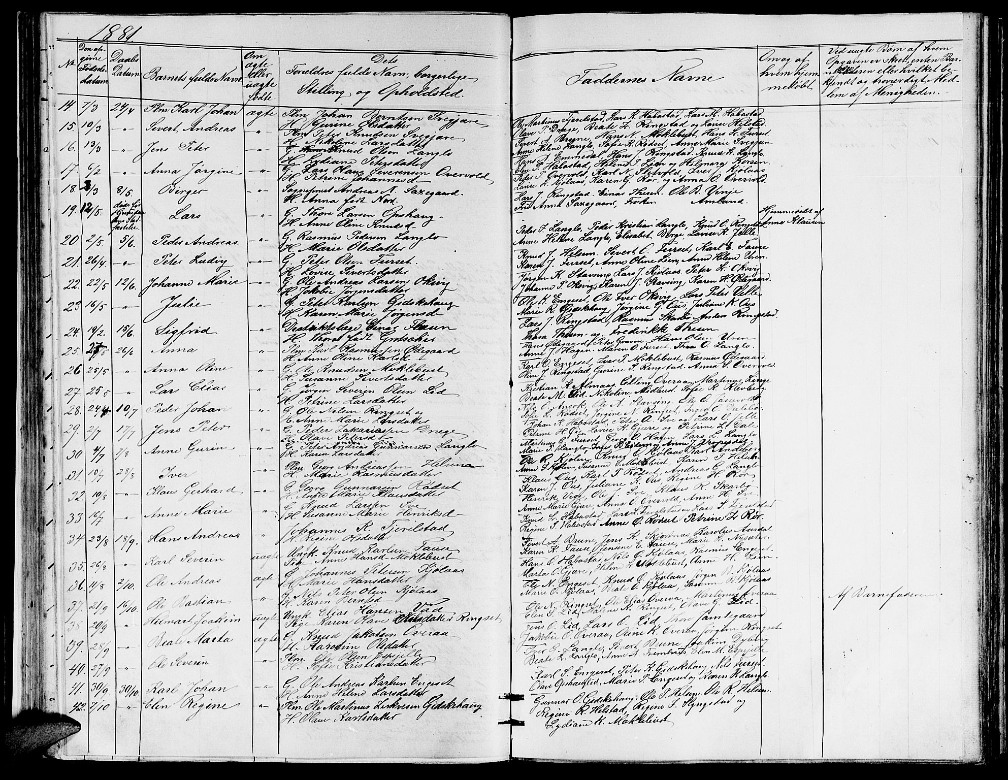 Ministerialprotokoller, klokkerbøker og fødselsregistre - Møre og Romsdal, AV/SAT-A-1454/520/L0291: Parish register (copy) no. 520C03, 1854-1881, p. 81