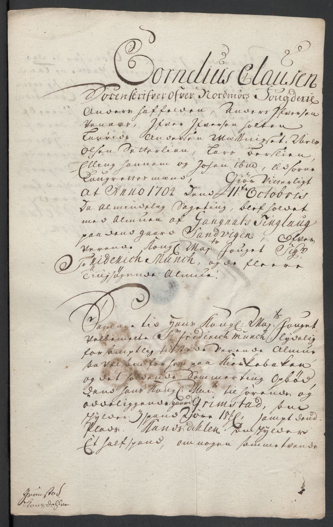 Rentekammeret inntil 1814, Reviderte regnskaper, Fogderegnskap, RA/EA-4092/R56/L3740: Fogderegnskap Nordmøre, 1703-1704, p. 362