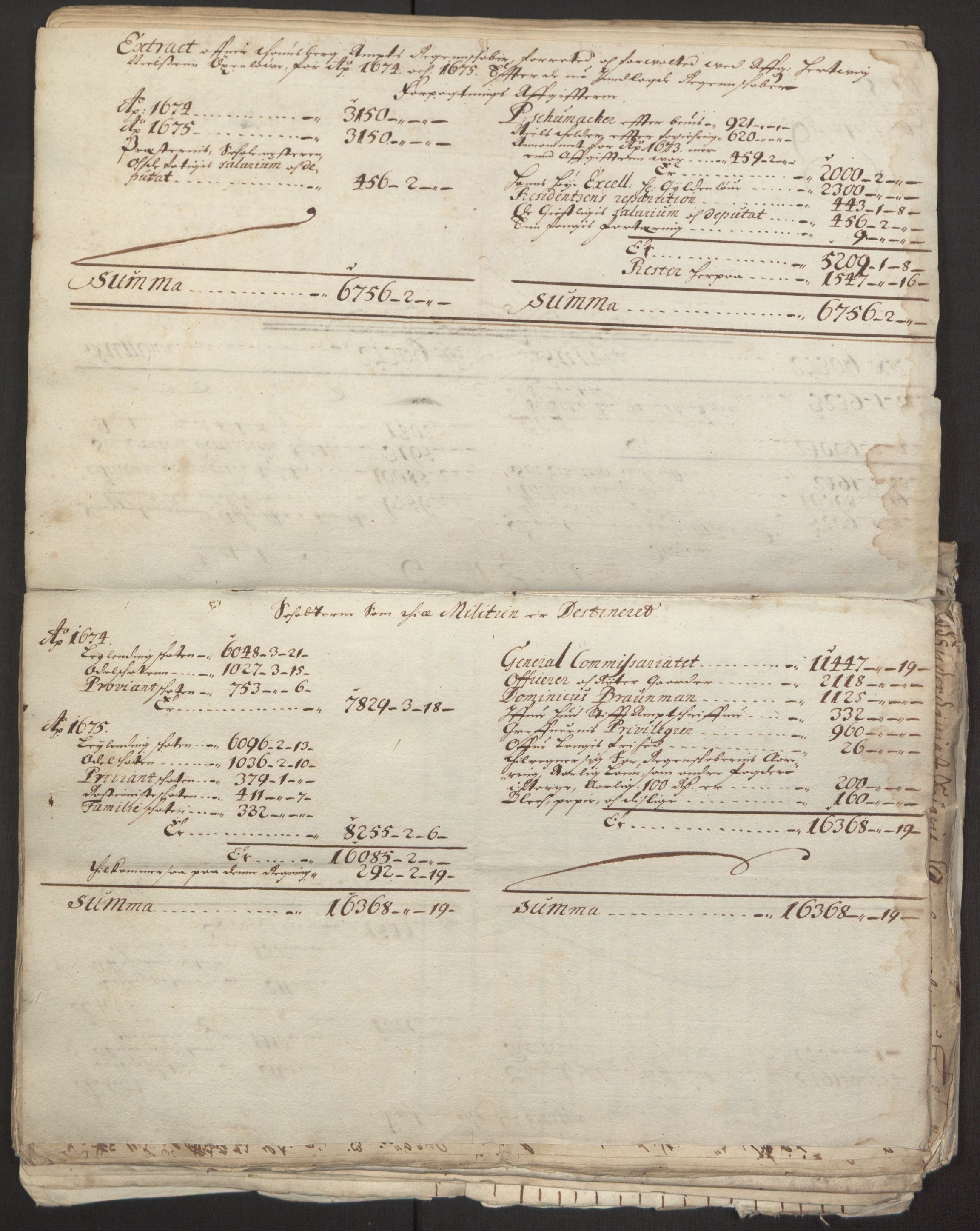 Rentekammeret inntil 1814, Reviderte regnskaper, Fogderegnskap, RA/EA-4092/R32/L1843: Fogderegnskap Jarlsberg grevskap, 1674-1675, p. 23