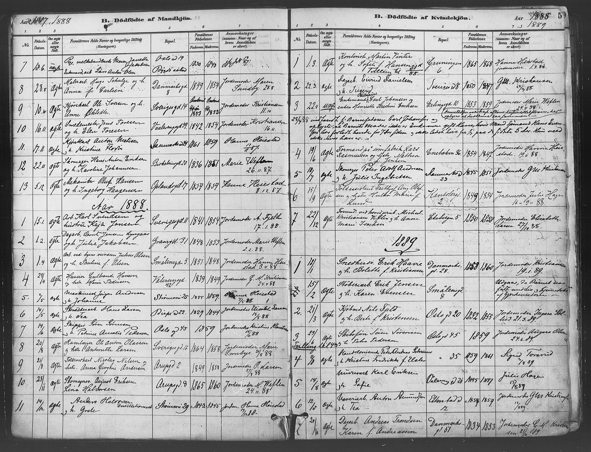 Gamlebyen prestekontor Kirkebøker, SAO/A-10884/F/Fa/L0006: Parish register (official) no. 6, 1881-1890, p. 5