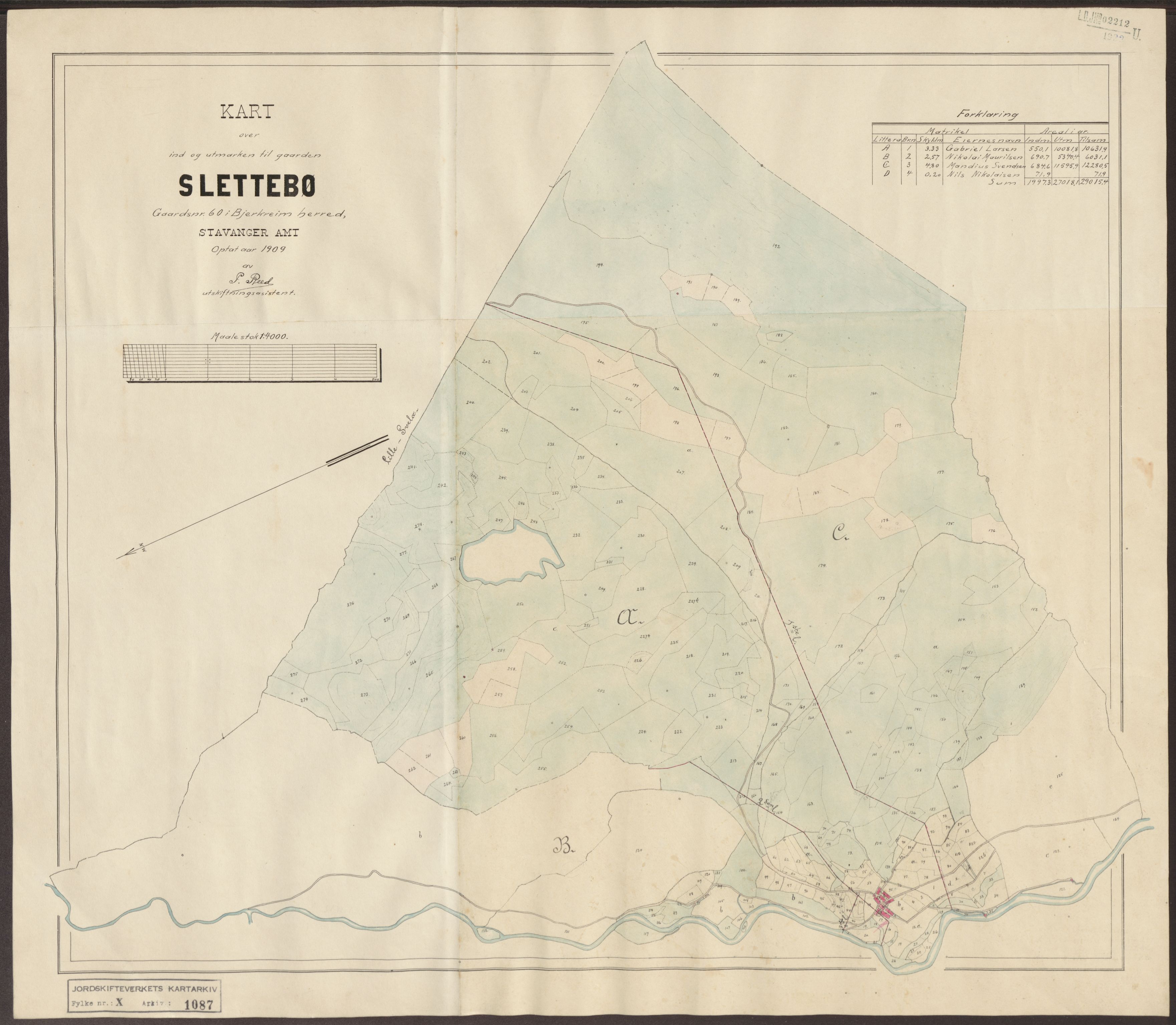 Jordskifteverkets kartarkiv, RA/S-3929/T, 1859-1988, p. 1290