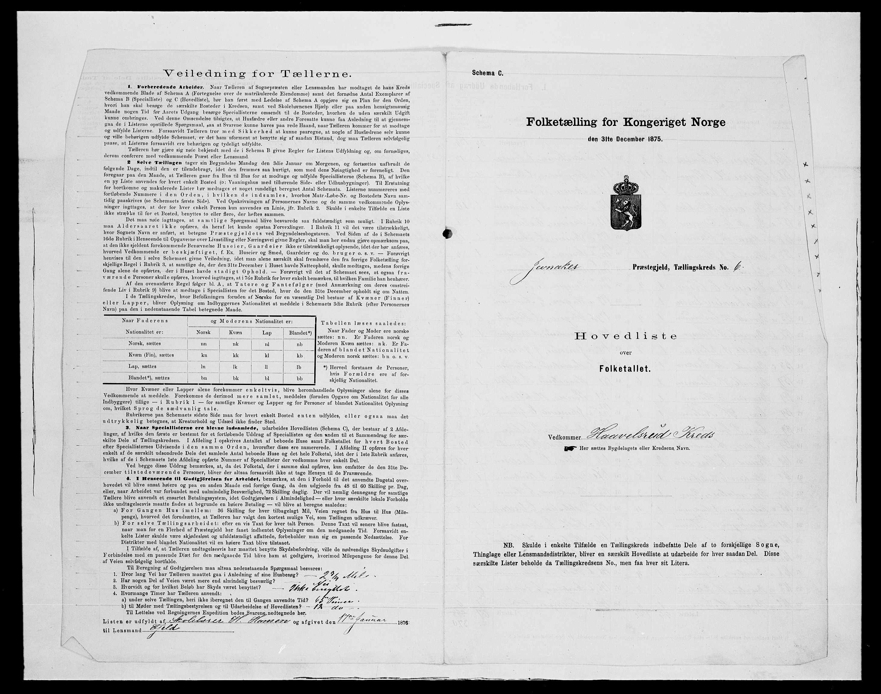SAH, 1875 census for 0532P Jevnaker, 1875, p. 38
