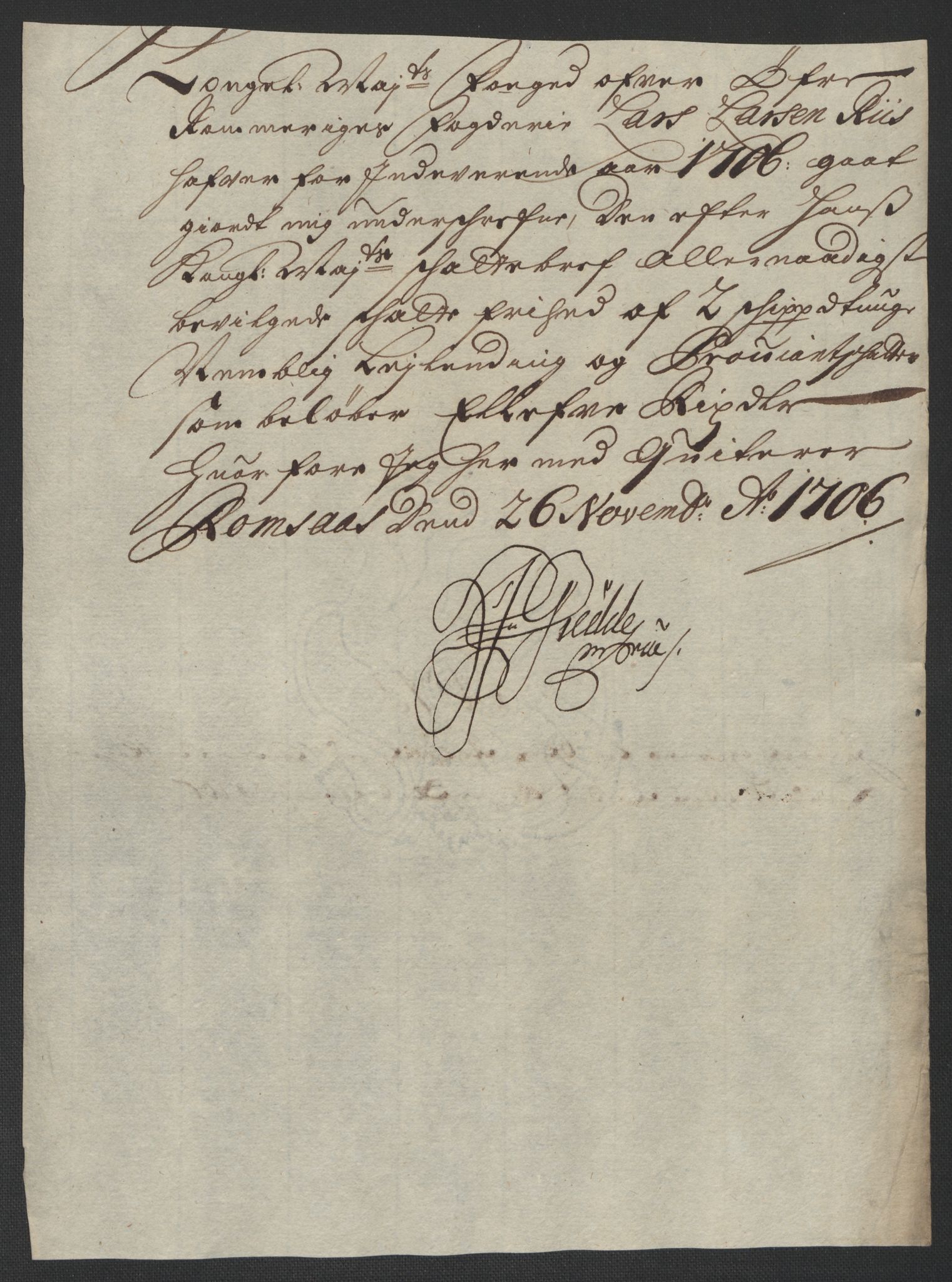 Rentekammeret inntil 1814, Reviderte regnskaper, Fogderegnskap, AV/RA-EA-4092/R12/L0718: Fogderegnskap Øvre Romerike, 1706-1707, p. 190