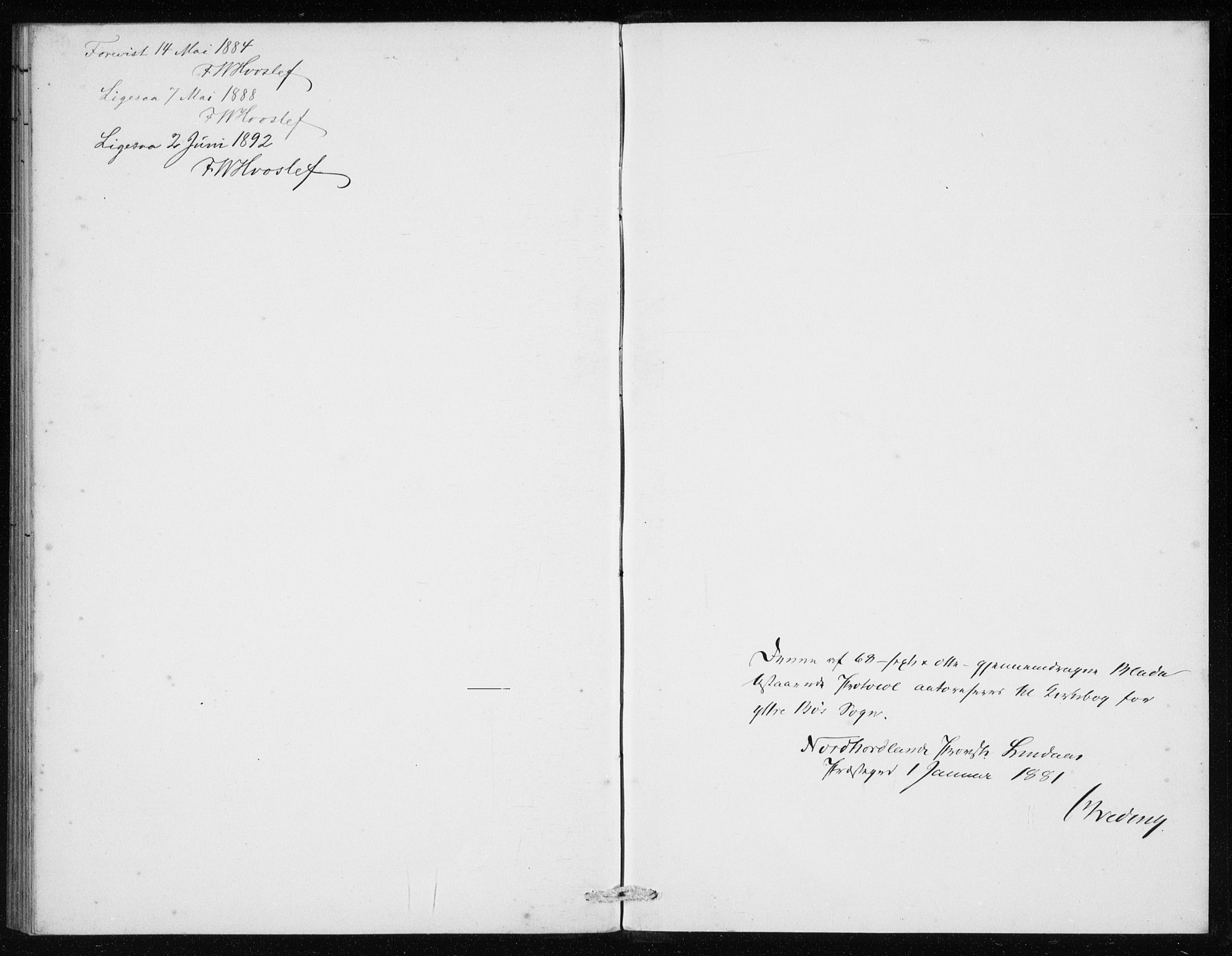 Manger sokneprestembete, SAB/A-76801/H/Haa: Parish register (official) no. E  1, 1881-1890