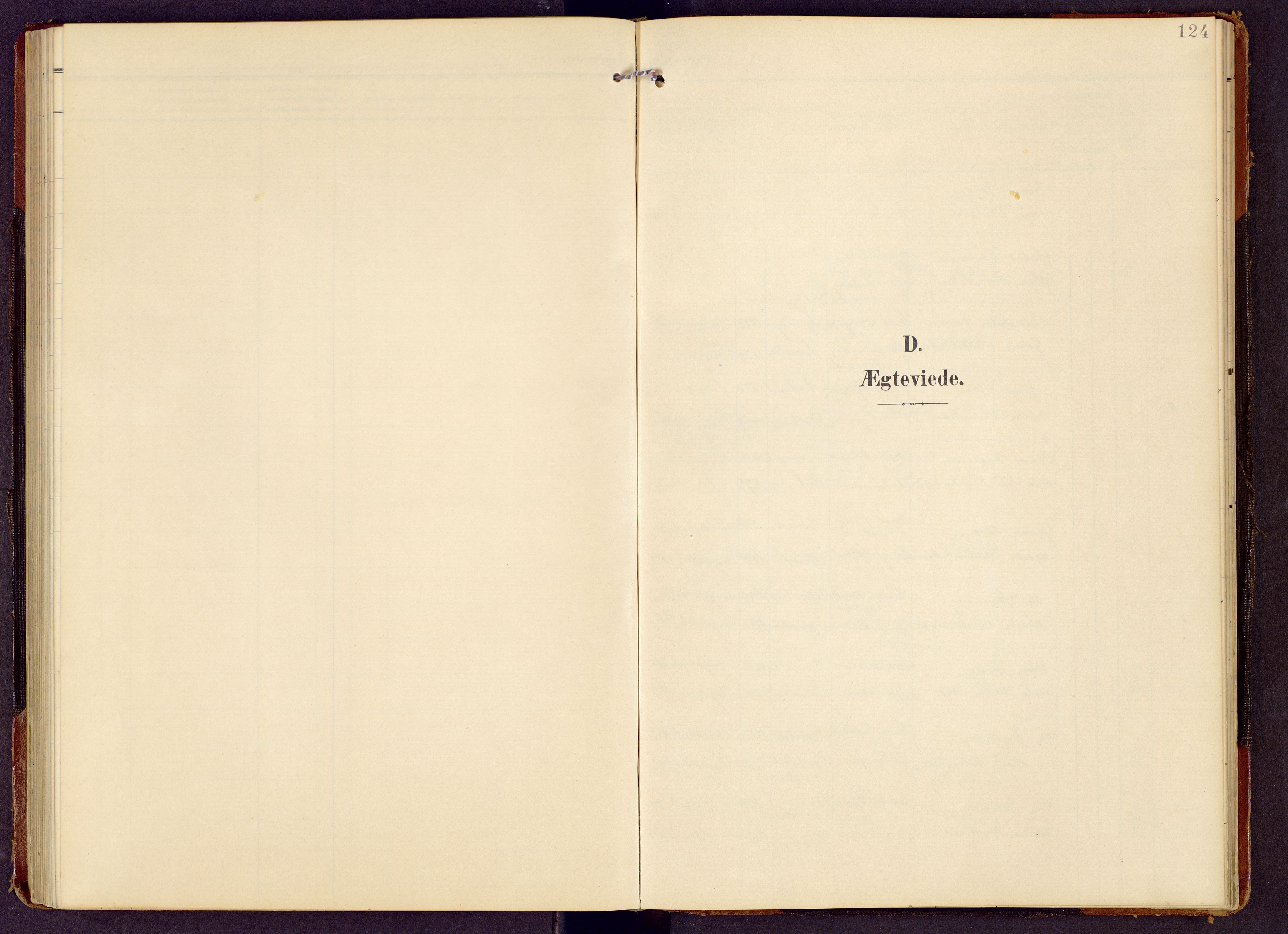 Brandbu prestekontor, SAH/PREST-114/H/Ha/Hab/L0009: Parish register (copy) no. 9, 1903-1916, p. 124