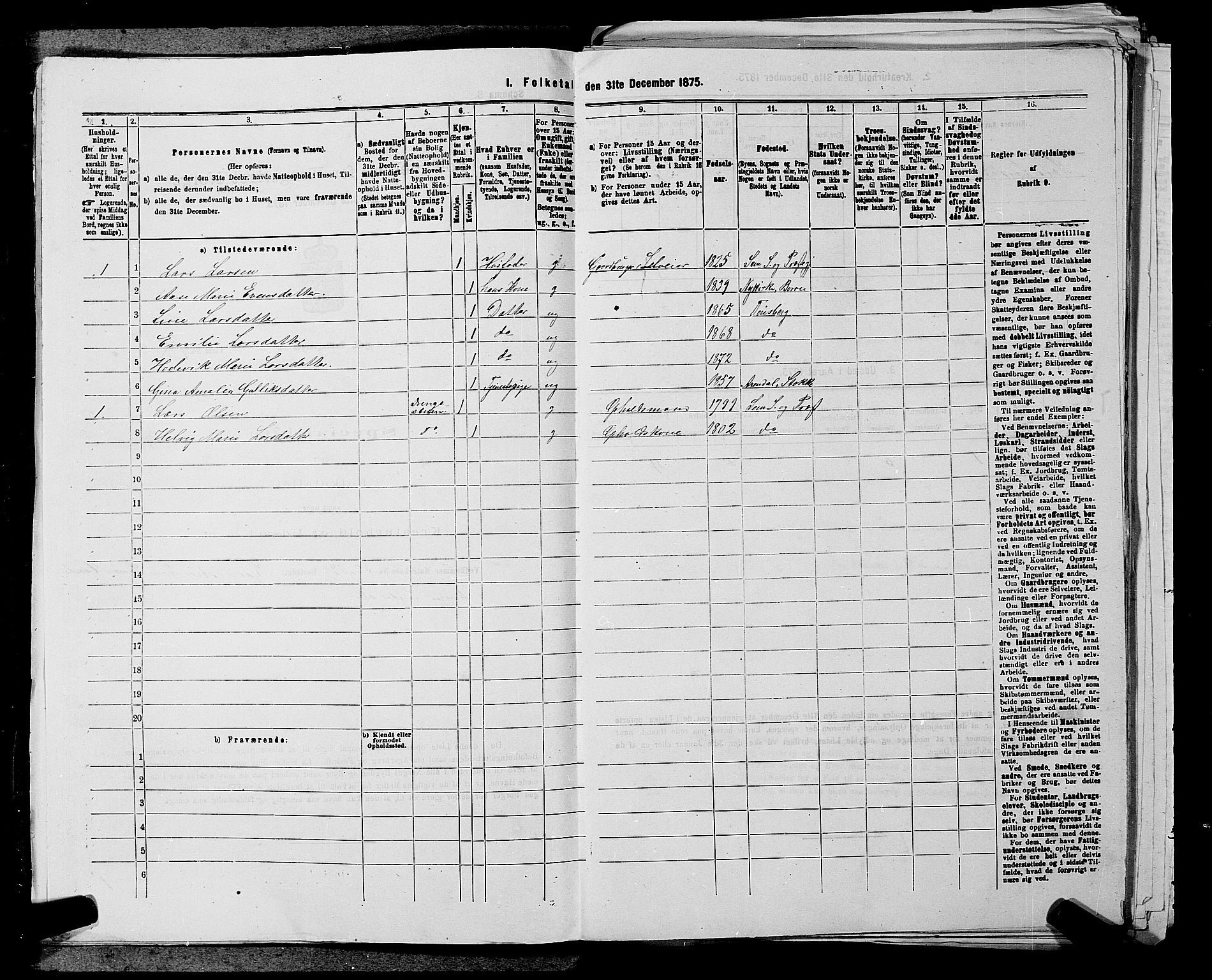 SAKO, 1875 census for 0721P Sem, 1875, p. 239