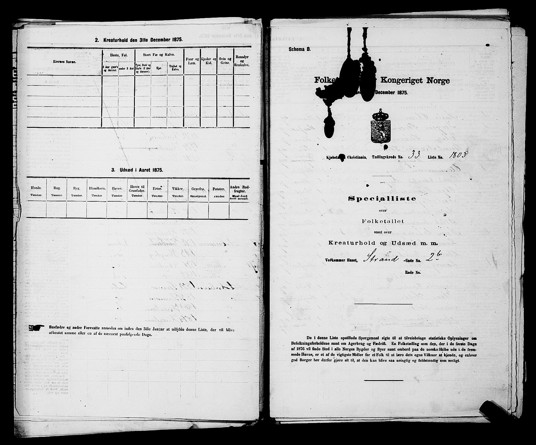 RA, 1875 census for 0301 Kristiania, 1875, p. 5236