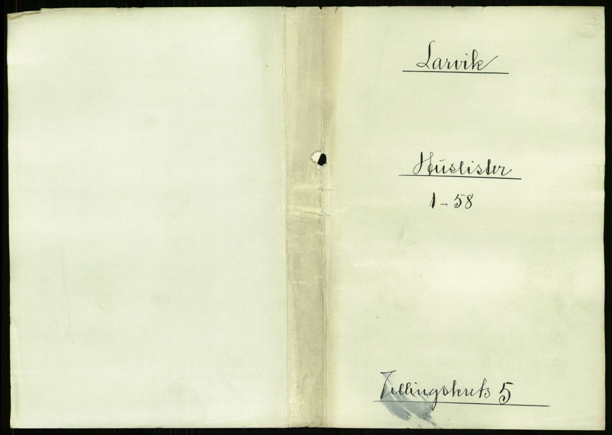 RA, 1891 census for 0707 Larvik, 1891, p. 687