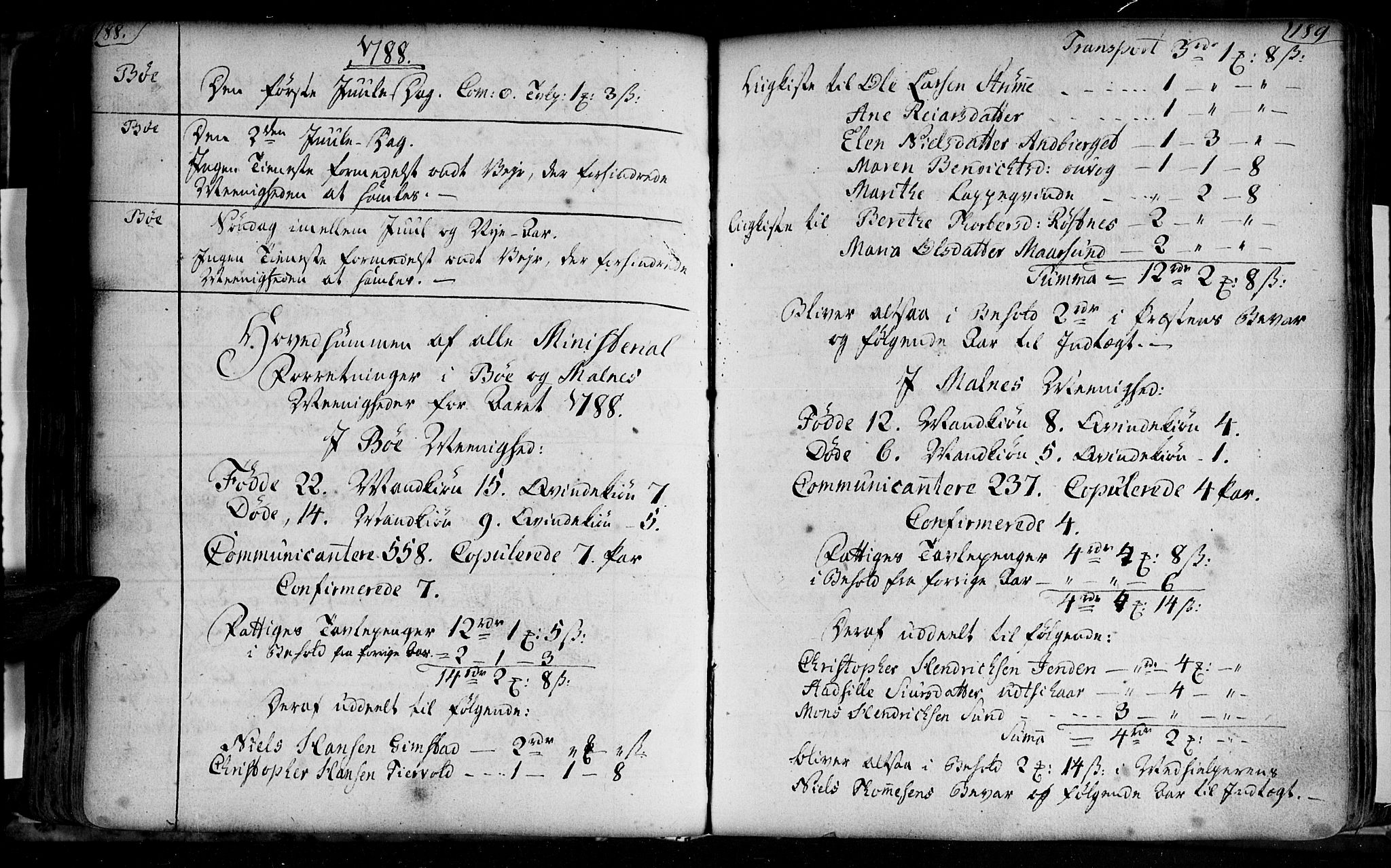 Ministerialprotokoller, klokkerbøker og fødselsregistre - Nordland, AV/SAT-A-1459/891/L1297: Parish register (official) no. 891A02, 1759-1820, p. 288-289