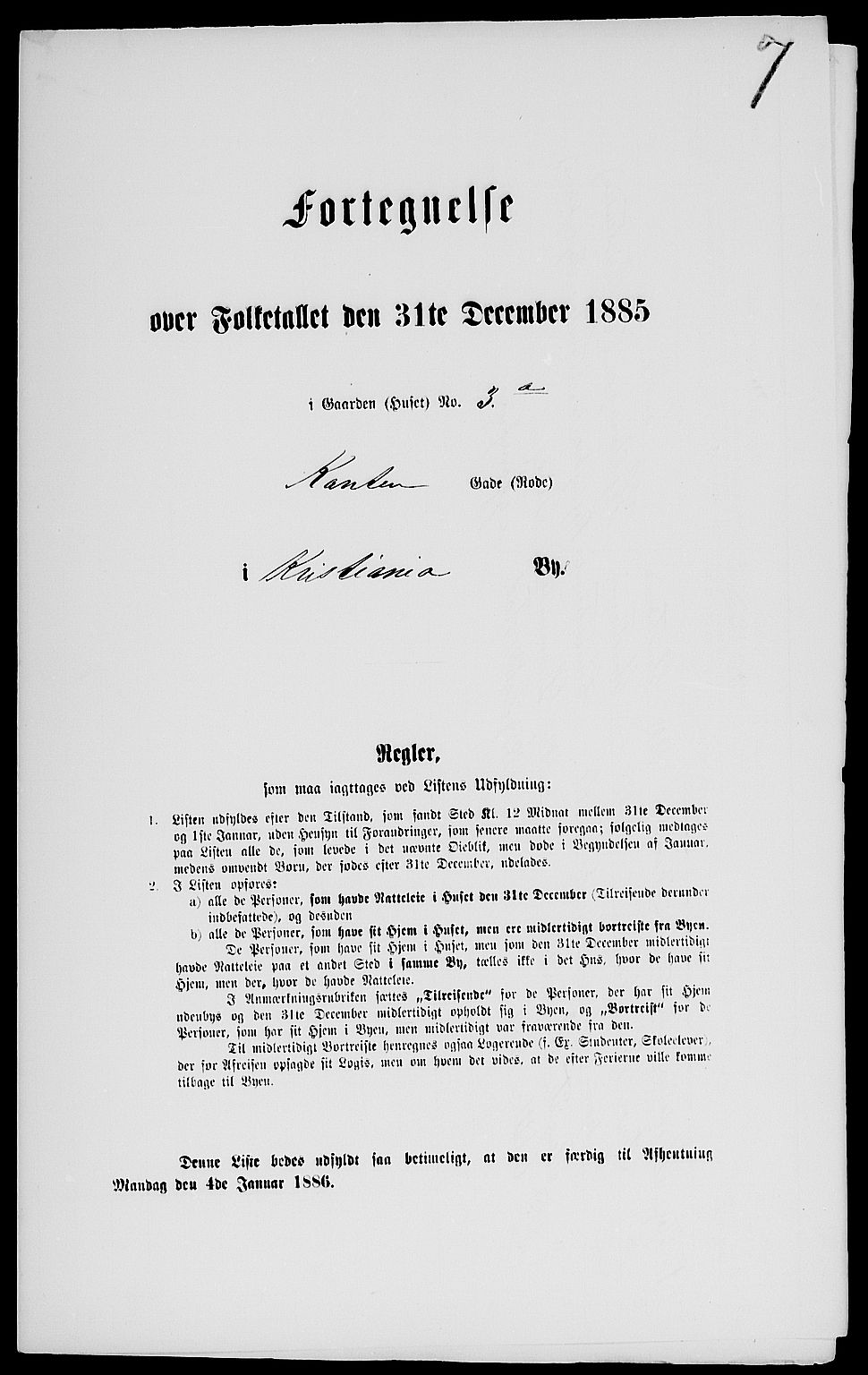 RA, 1885 census for 0301 Kristiania, 1885, p. 1519