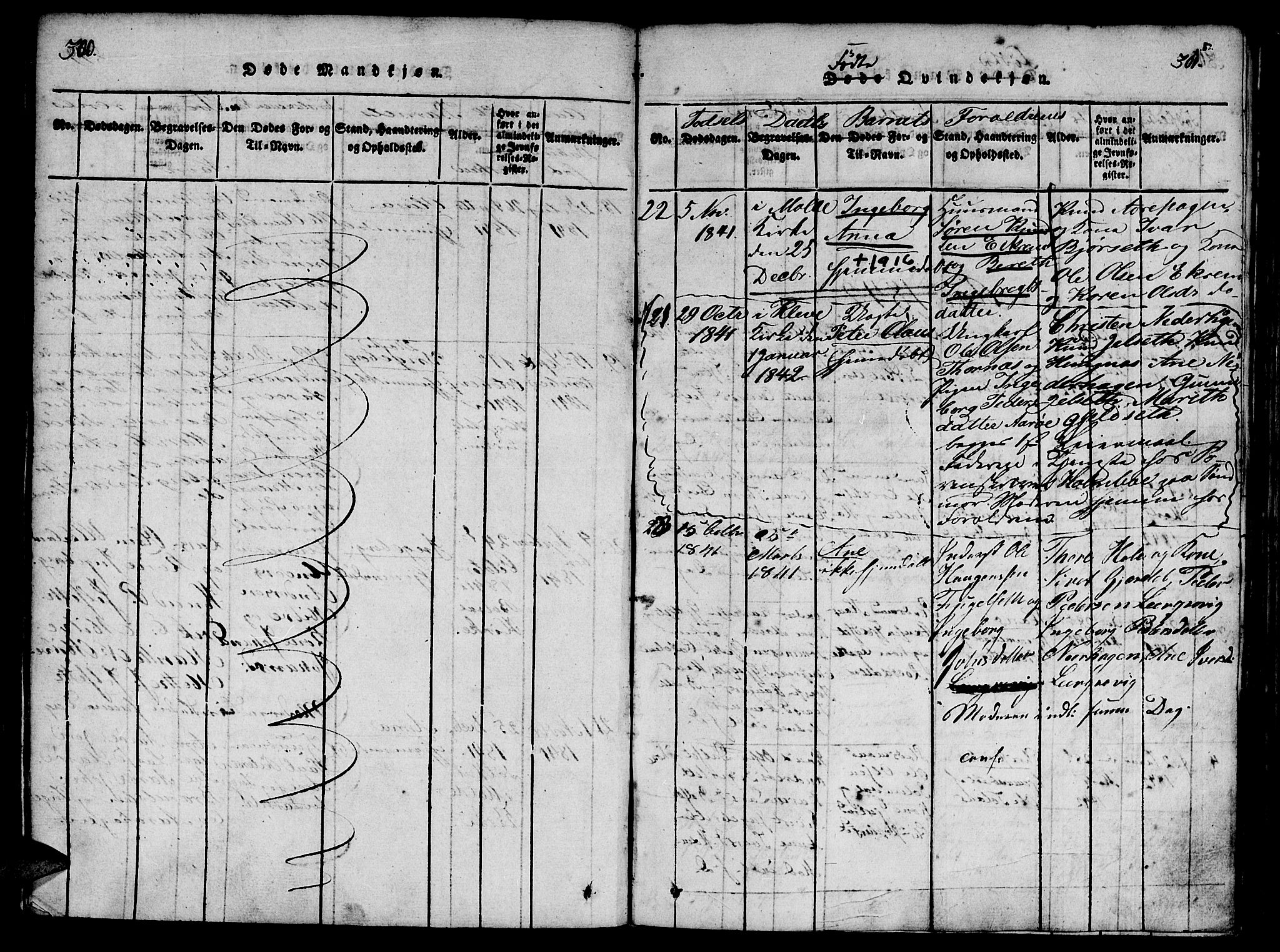 Ministerialprotokoller, klokkerbøker og fødselsregistre - Møre og Romsdal, SAT/A-1454/555/L0652: Parish register (official) no. 555A03, 1817-1843, p. 300-301
