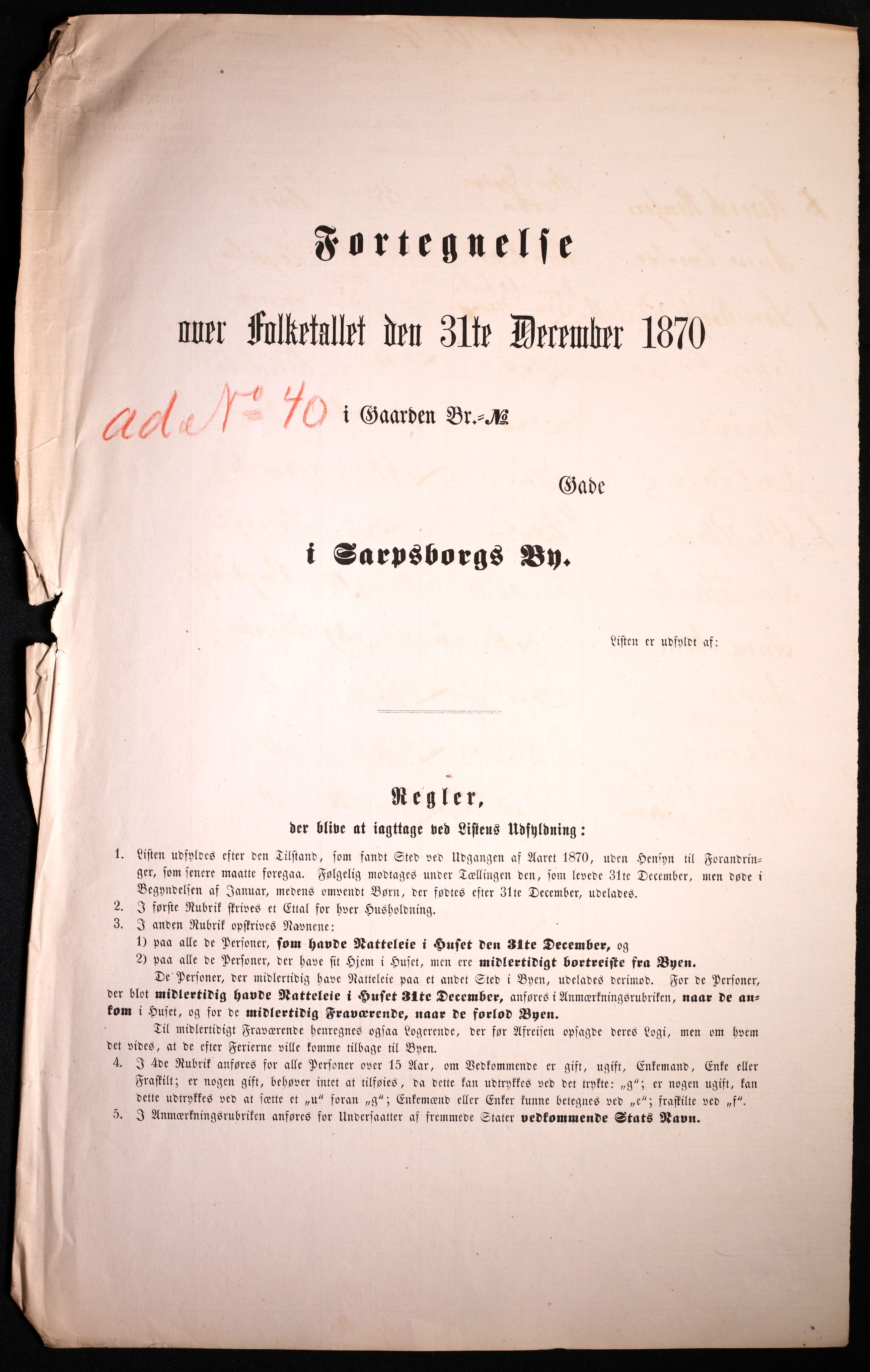 RA, 1870 census for 0102 Sarpsborg, 1870, p. 317