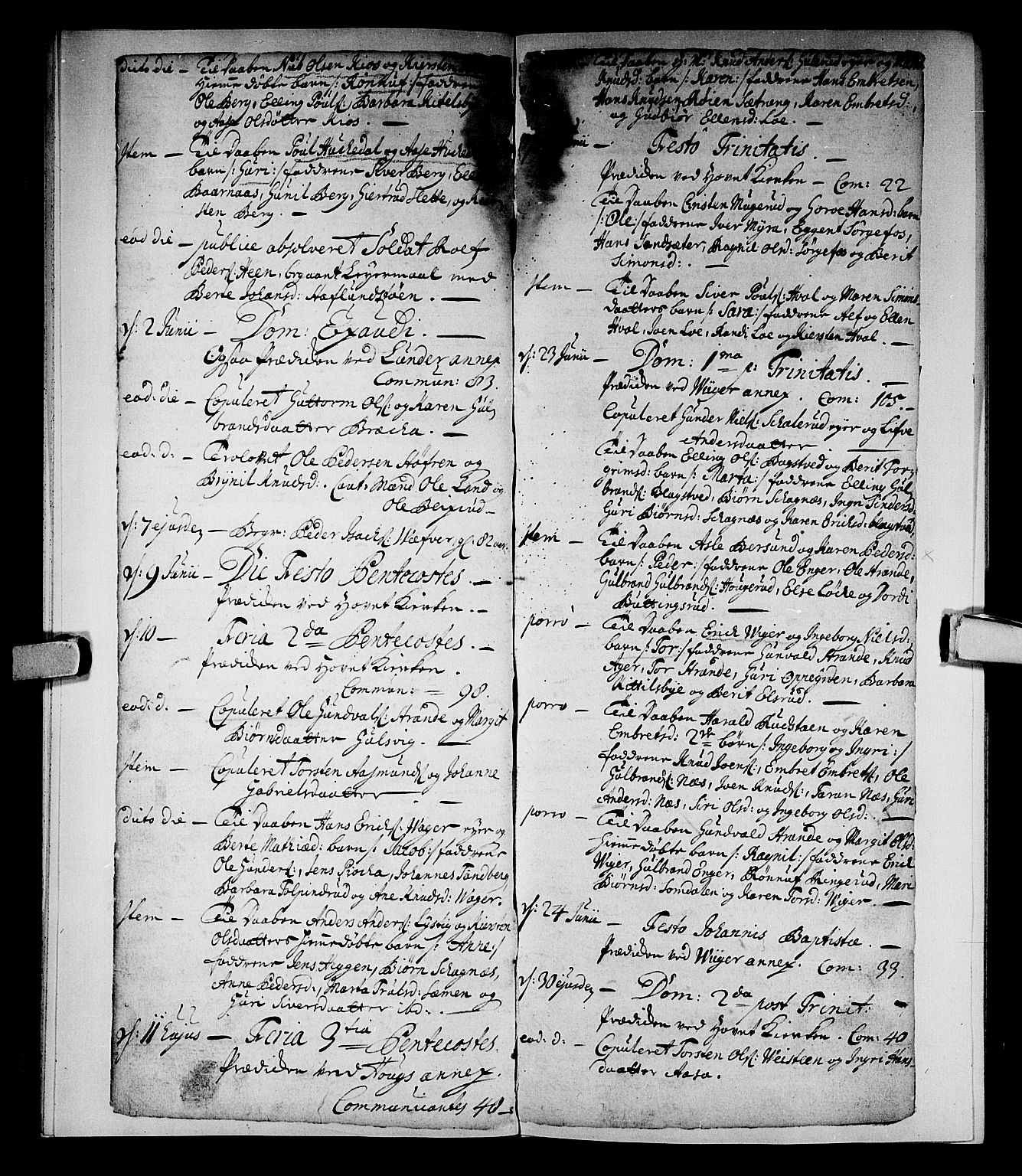 Norderhov kirkebøker, AV/SAKO-A-237/F/Fa/L0002b: Parish register (official) no. 2B, 1726-1739, p. 286-287