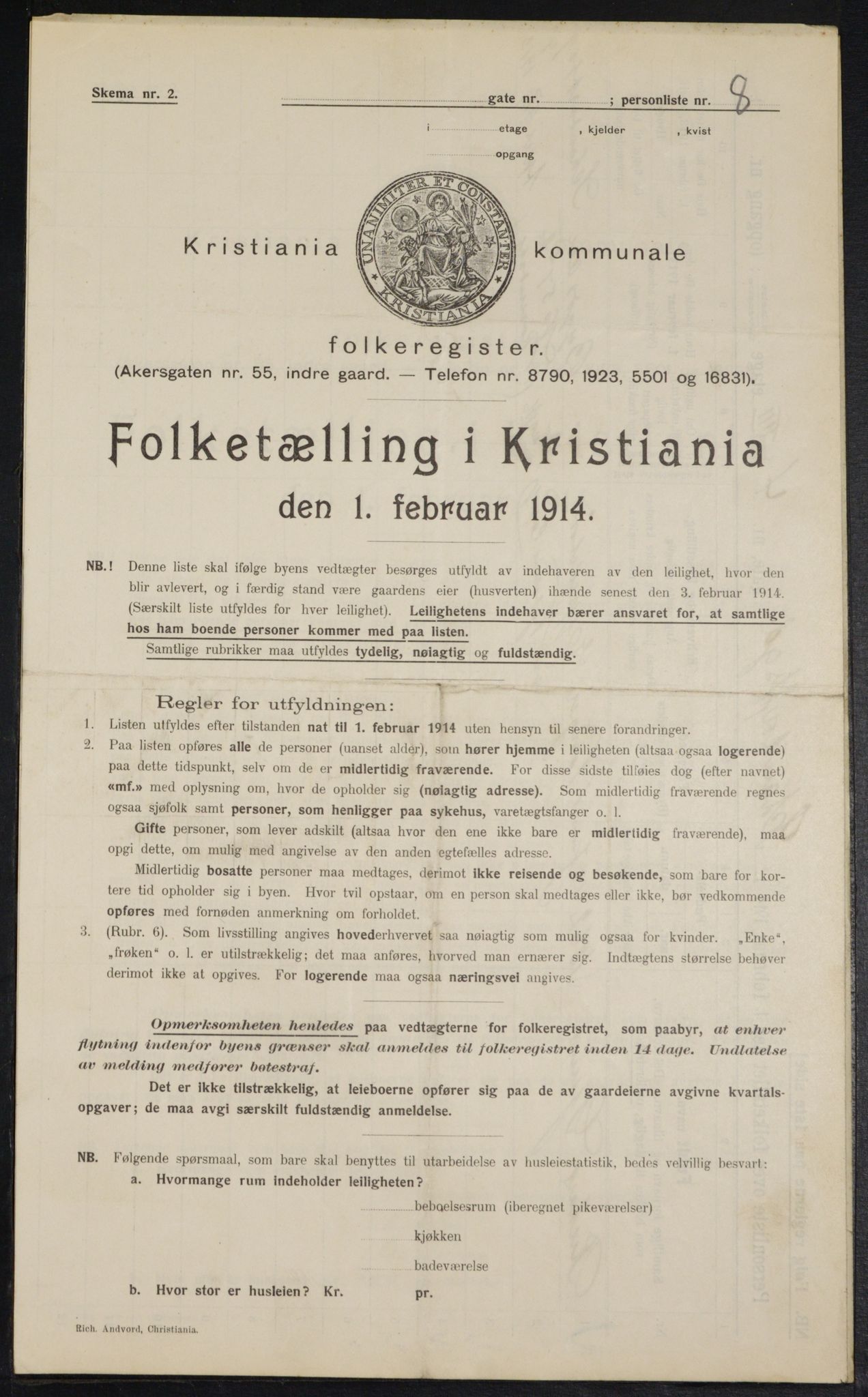 OBA, Municipal Census 1914 for Kristiania, 1914, p. 89367