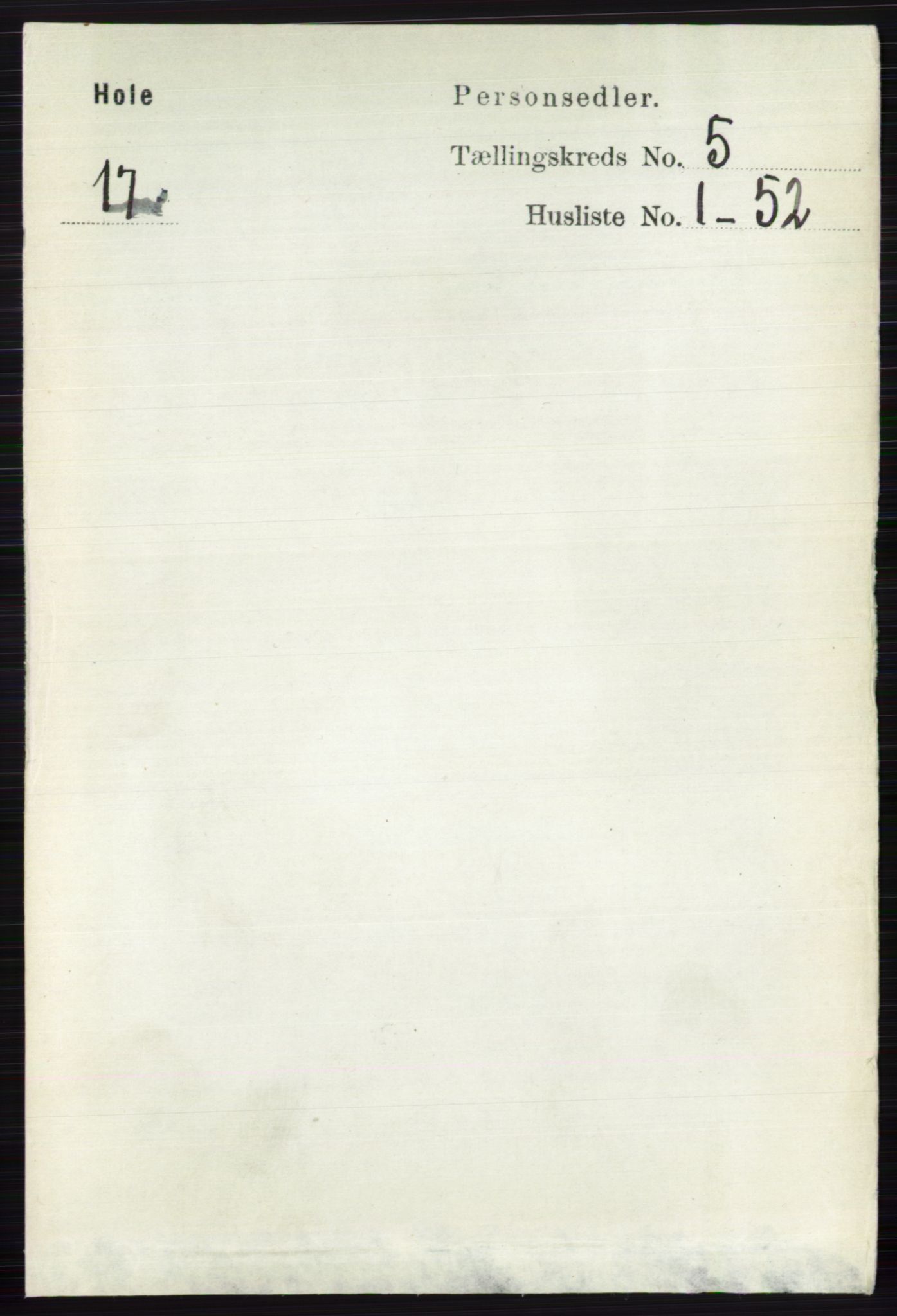 RA, 1891 census for 0612 Hole, 1891, p. 2534