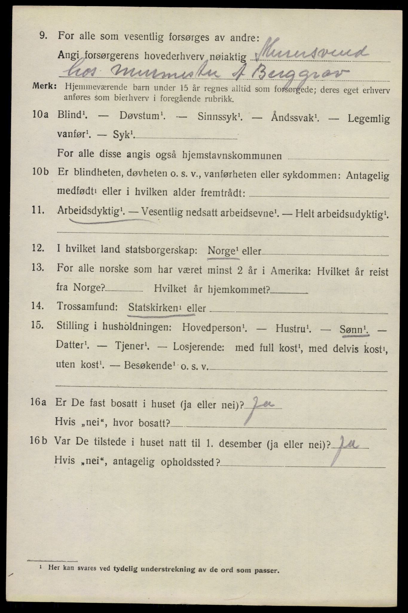 SAO, 1920 census for Glemmen, 1920, p. 10474