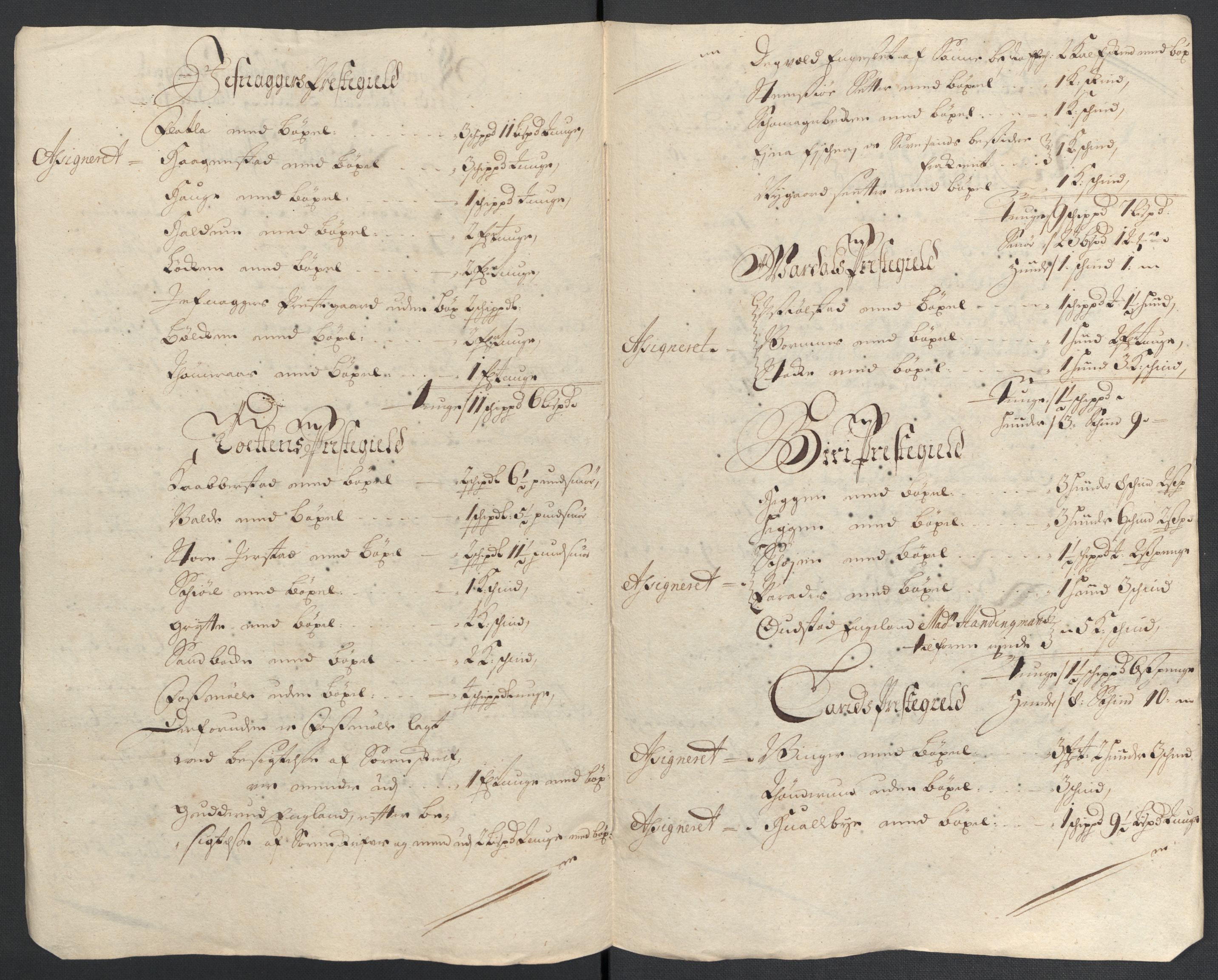 Rentekammeret inntil 1814, Reviderte regnskaper, Fogderegnskap, RA/EA-4092/R18/L1307: Fogderegnskap Hadeland, Toten og Valdres, 1710, p. 17