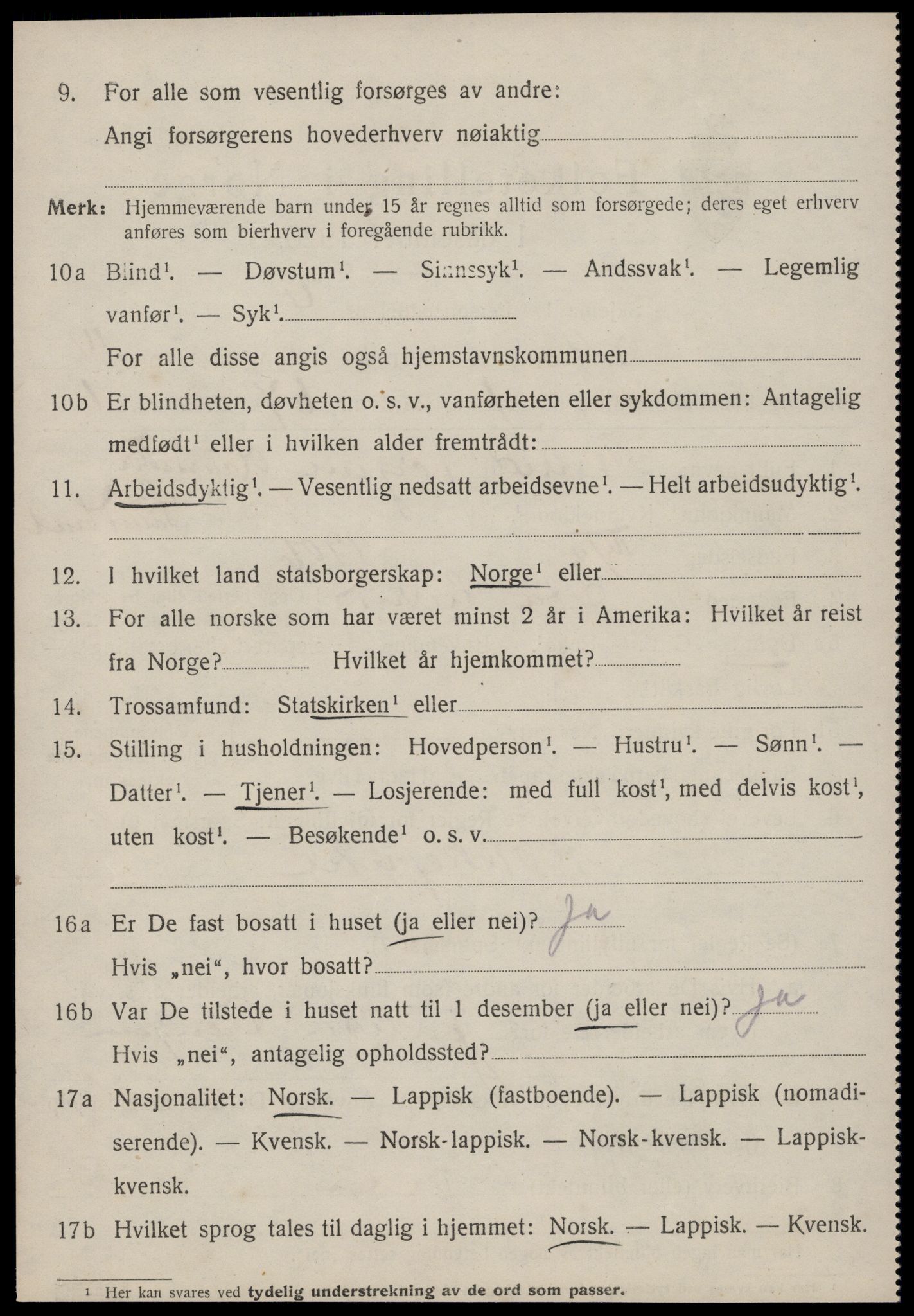 SAT, 1920 census for Å, 1920, p. 5977