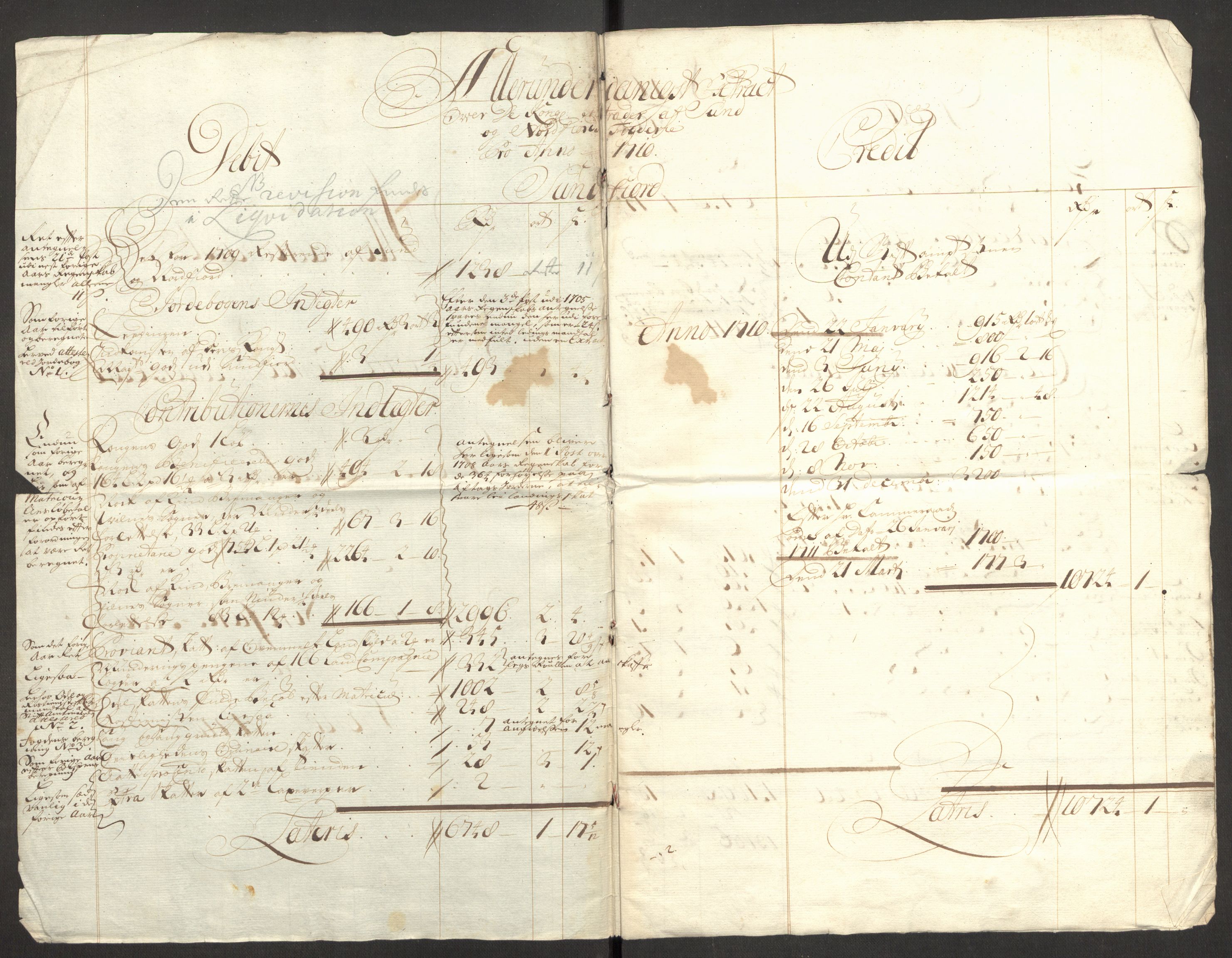 Rentekammeret inntil 1814, Reviderte regnskaper, Fogderegnskap, RA/EA-4092/R53/L3433: Fogderegnskap Sunn- og Nordfjord, 1710-1711, p. 6