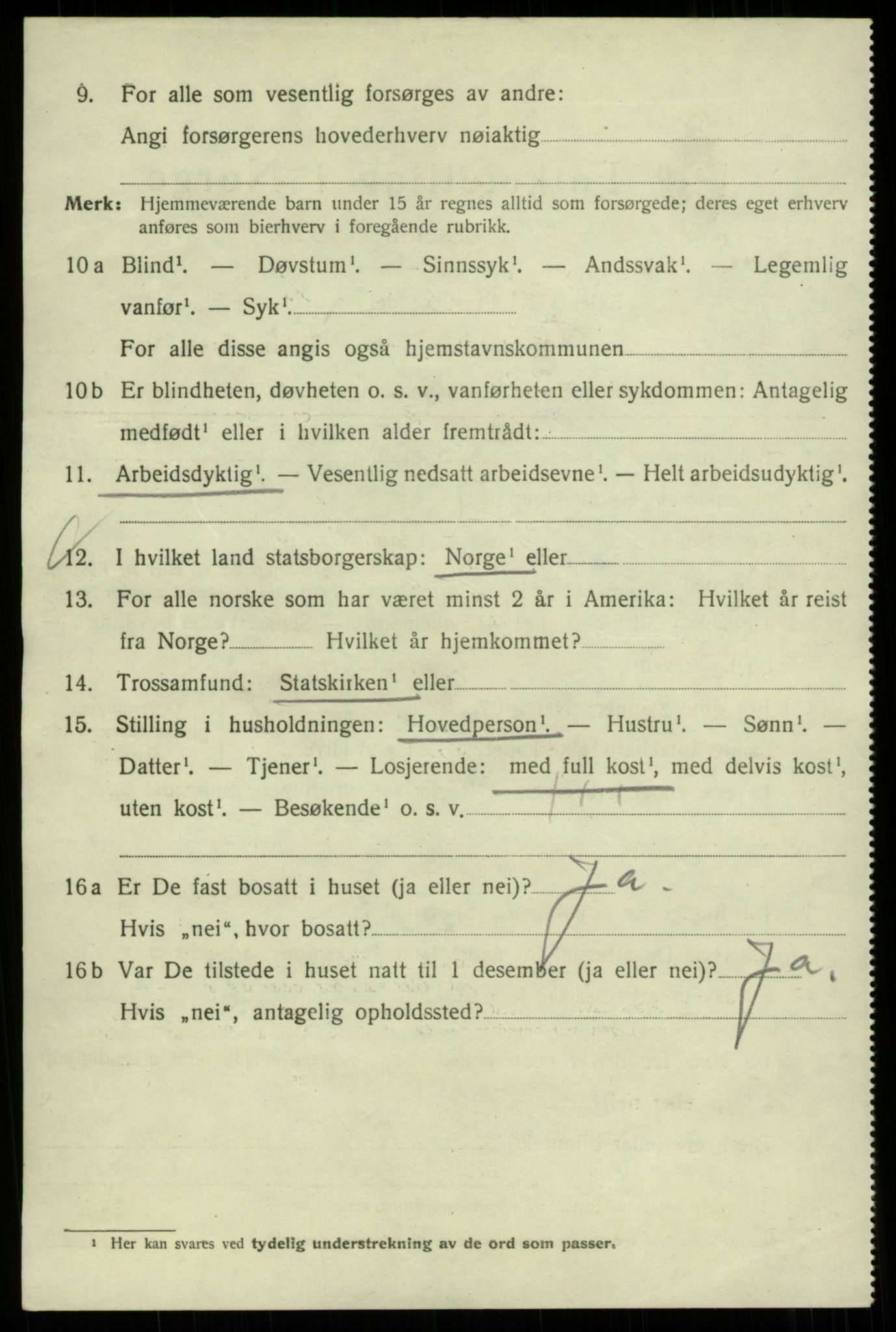 SAB, 1920 census for Bergen, 1920, p. 83319