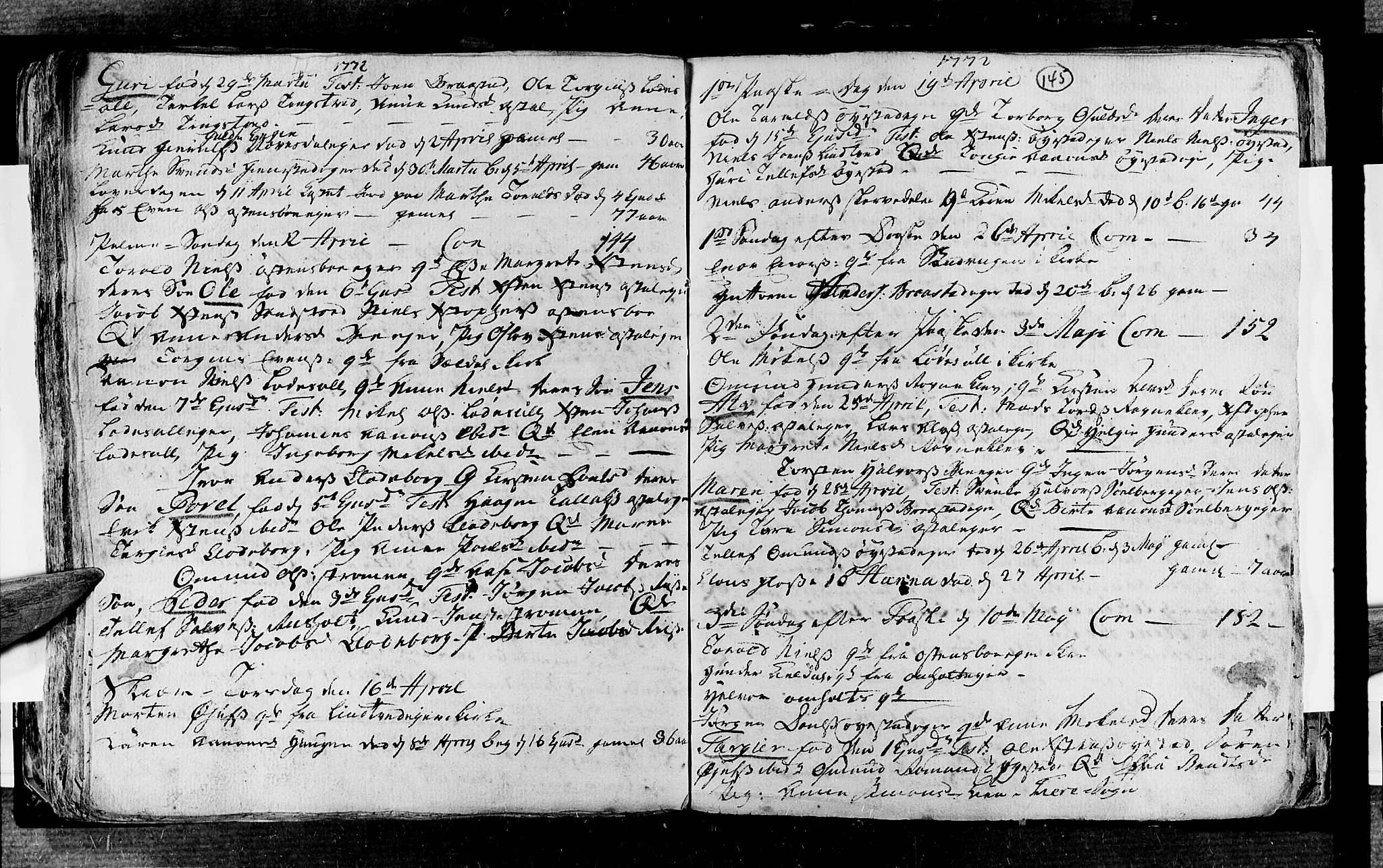 Øyestad sokneprestkontor, AV/SAK-1111-0049/F/Fa/L0006: Parish register (official) no. A 6, 1758-1776, p. 145