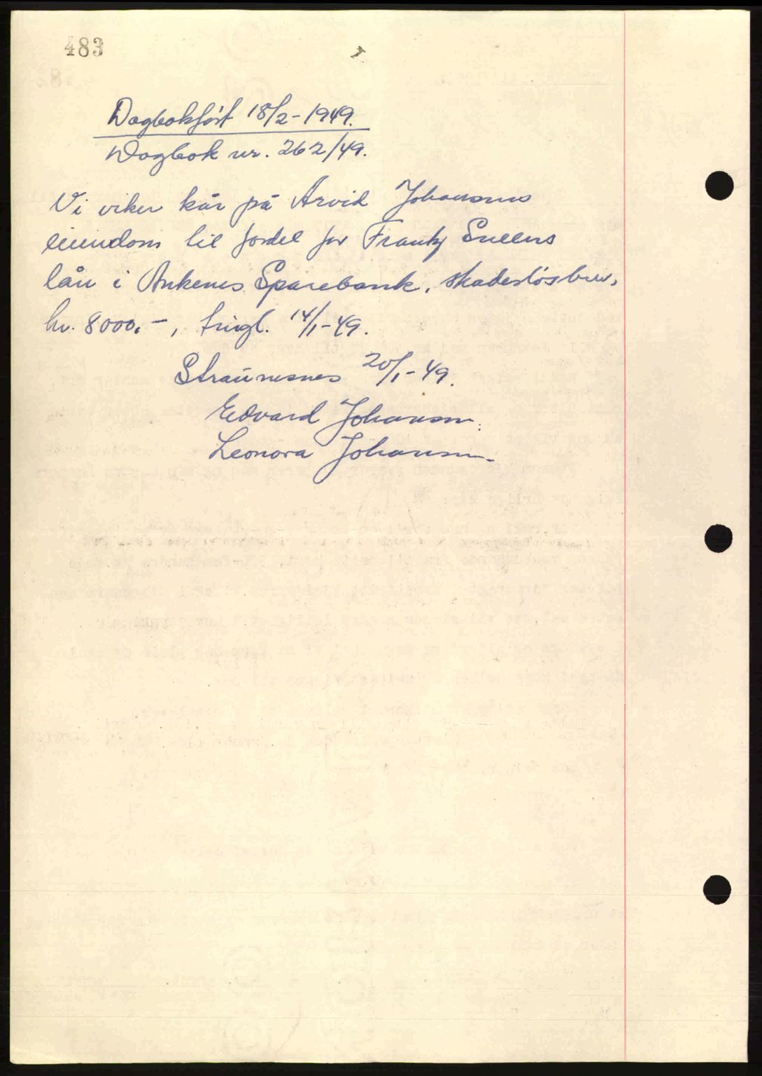 Steigen og Ofoten sorenskriveri, AV/SAT-A-0030/1/2/2C: Mortgage book no. A9-12, 1942-1946, Diary no: : 114/1944