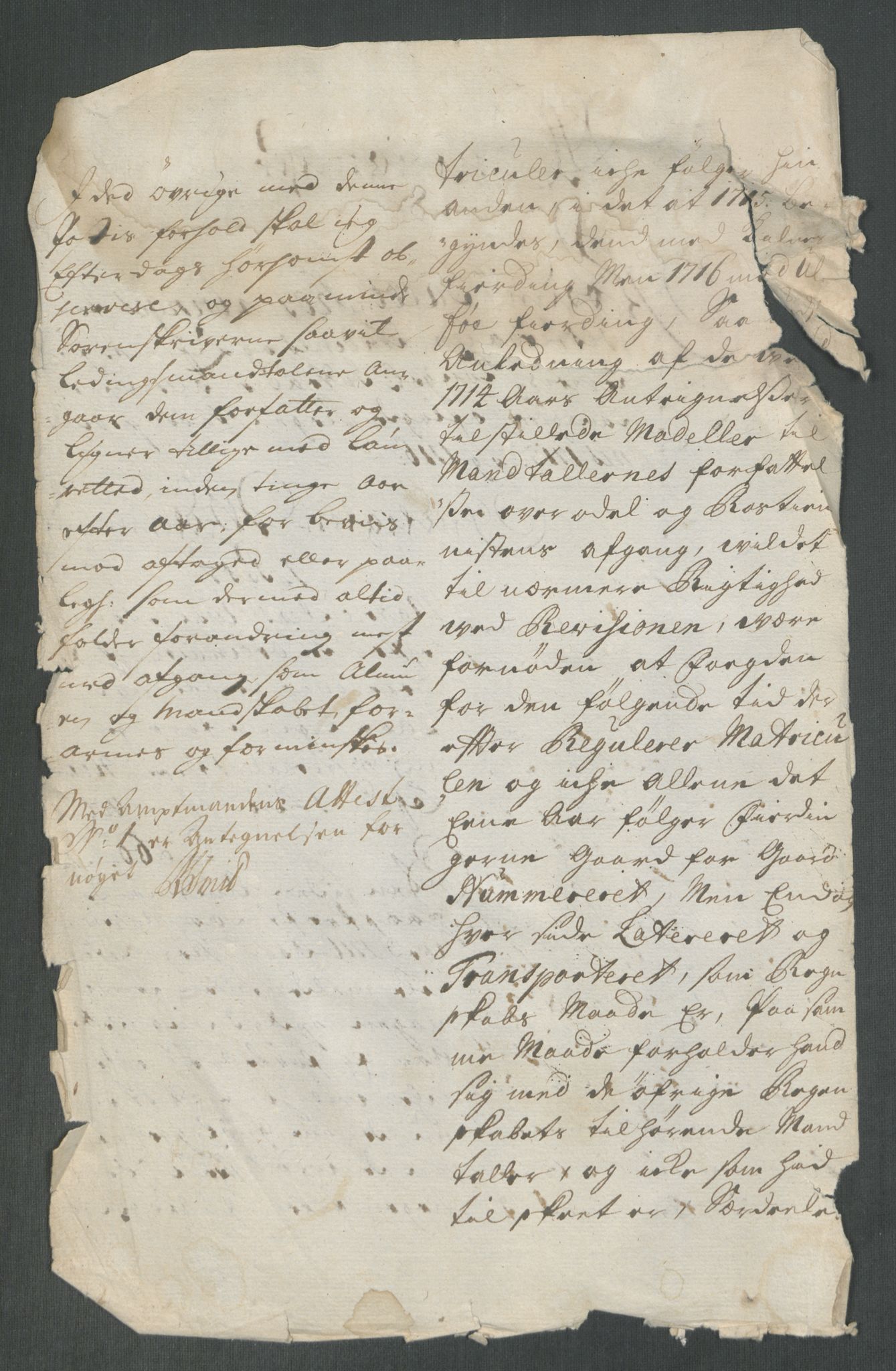 Rentekammeret inntil 1814, Reviderte regnskaper, Fogderegnskap, AV/RA-EA-4092/R67/L4682: Fogderegnskap Vesterålen, Andenes og Lofoten, 1716, p. 322