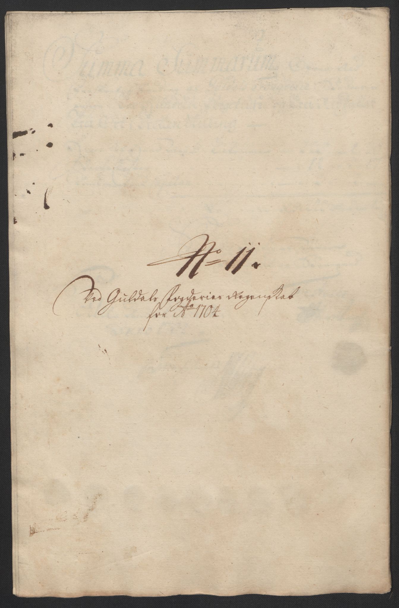 Rentekammeret inntil 1814, Reviderte regnskaper, Fogderegnskap, RA/EA-4092/R60/L3954: Fogderegnskap Orkdal og Gauldal, 1704, p. 388