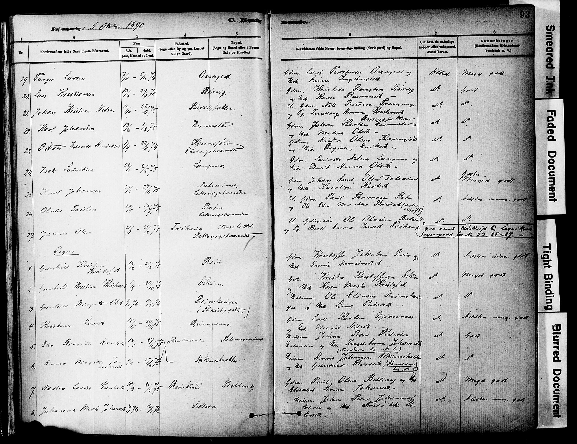 Ministerialprotokoller, klokkerbøker og fødselsregistre - Sør-Trøndelag, SAT/A-1456/646/L0615: Parish register (official) no. 646A13, 1885-1900, p. 93