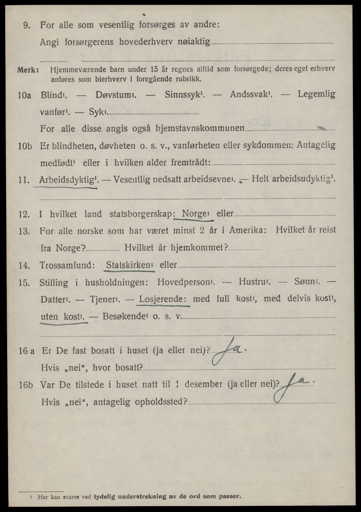 SAT, 1920 census for Ørsta, 1920, p. 2743