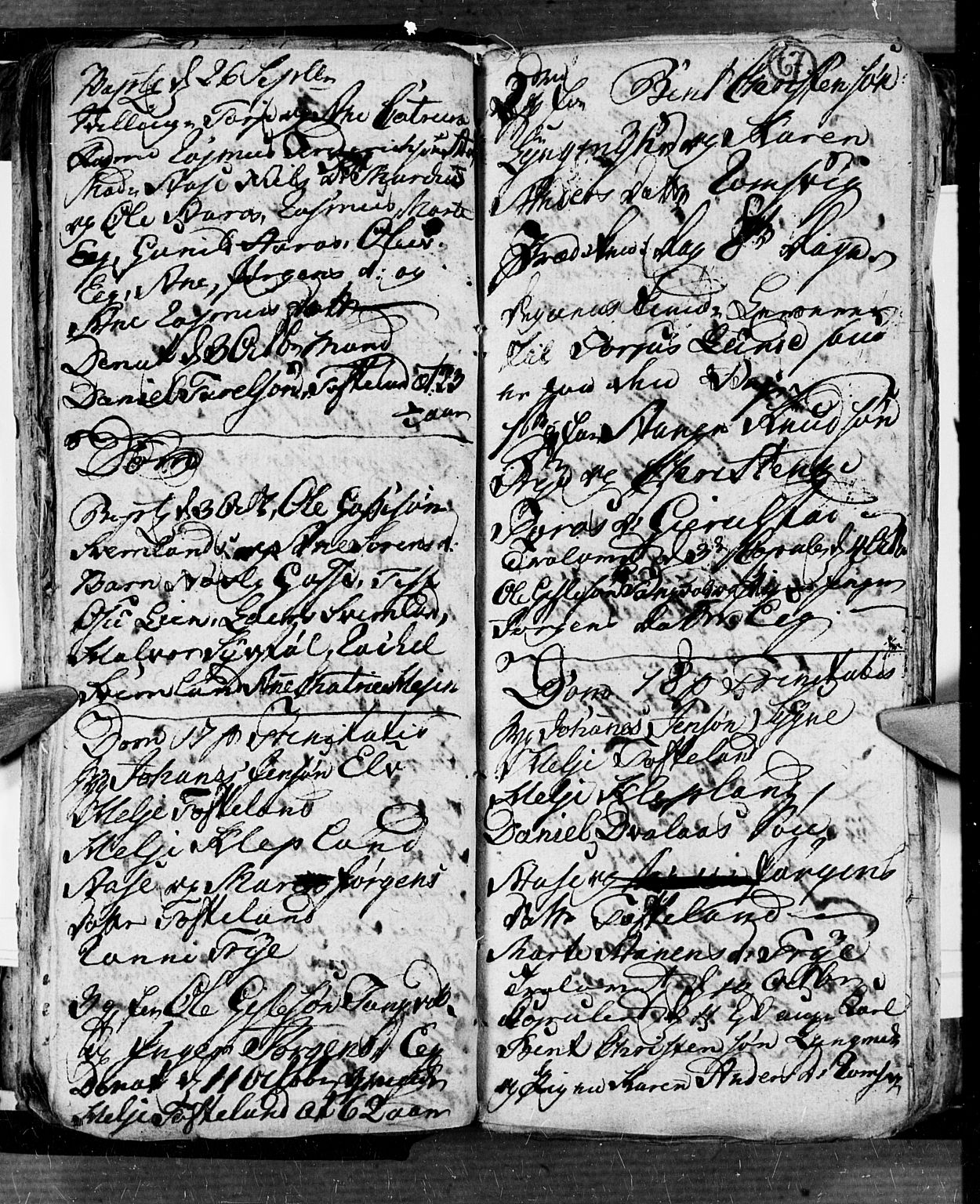 Søgne sokneprestkontor, SAK/1111-0037/F/Fb/Fbb/L0001: Parish register (copy) no. B 1, 1779-1802, p. 67