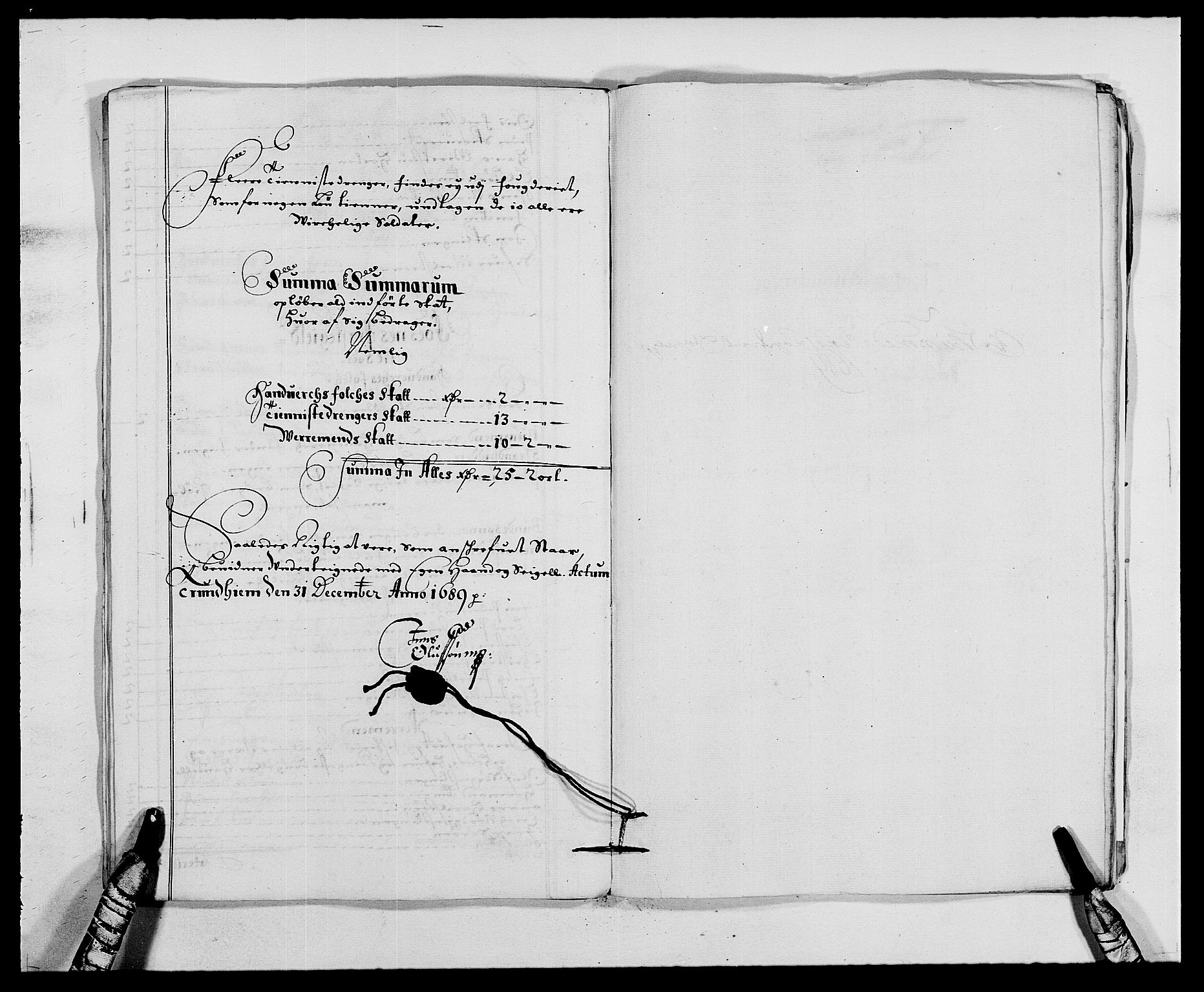 Rentekammeret inntil 1814, Reviderte regnskaper, Fogderegnskap, AV/RA-EA-4092/R64/L4422: Fogderegnskap Namdal, 1687-1689, p. 219